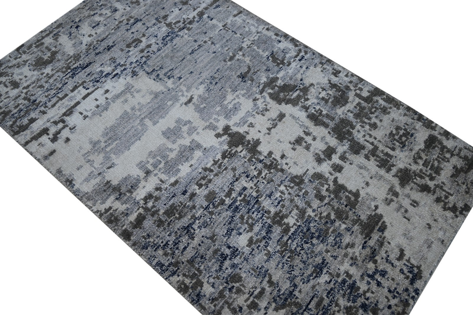 Modernes Handgeknüpfter Bambus 90x150 Vintag grau Wohnzimmer Teppich SH158