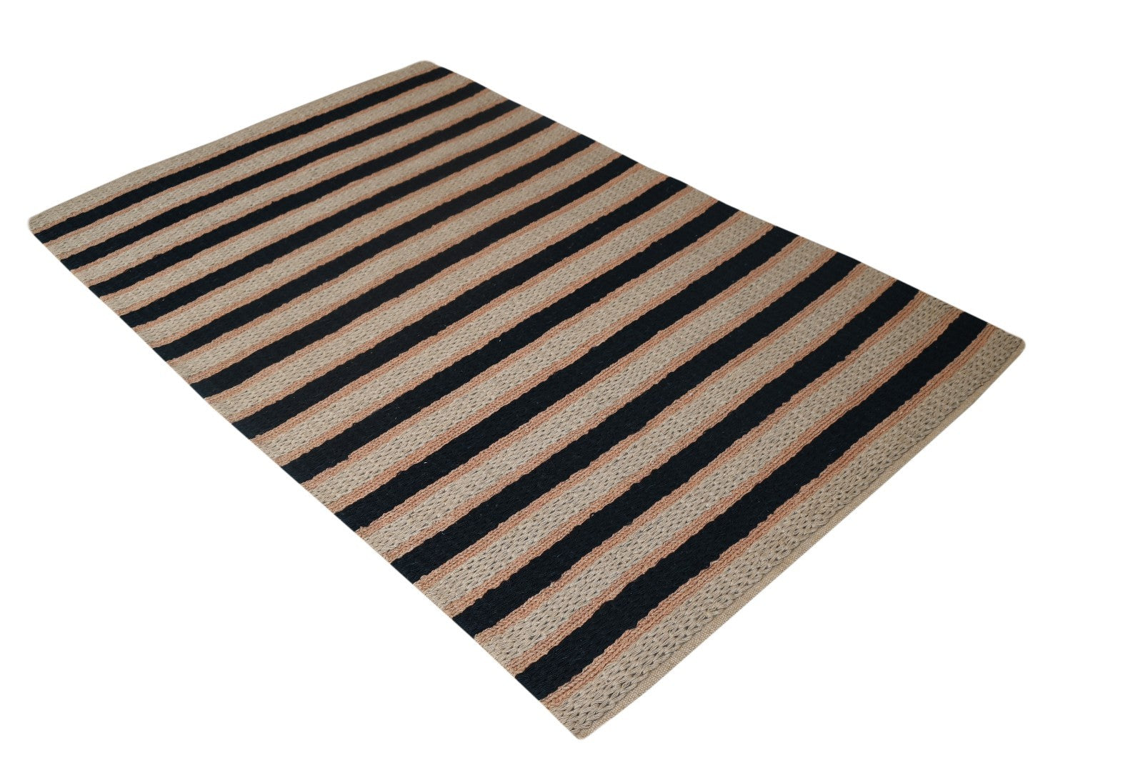 Bunter Wollteppich 150x240 cm Handgefertigt Modern Natur Teppich sh176