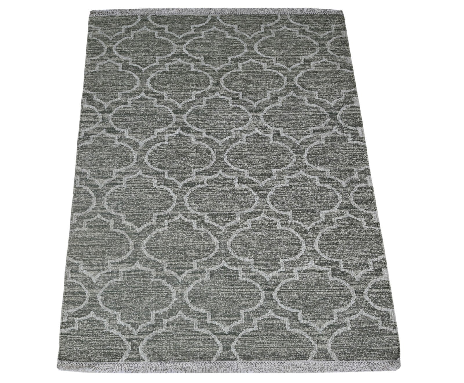 Bunter Wollteppich 120x180 cm Handgefertigt Modern Teppich sh197