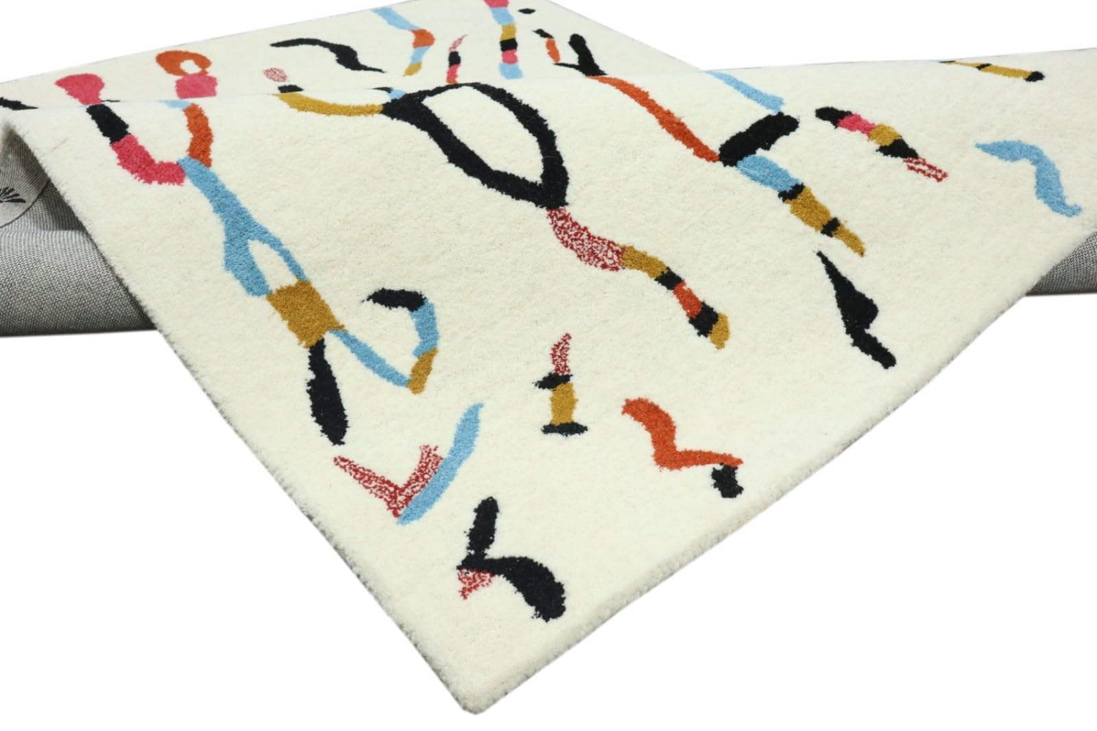 Wollteppich Bunt Berber Muster Marokko Stil Handgetuftet 120x180 cm 170X240 cm