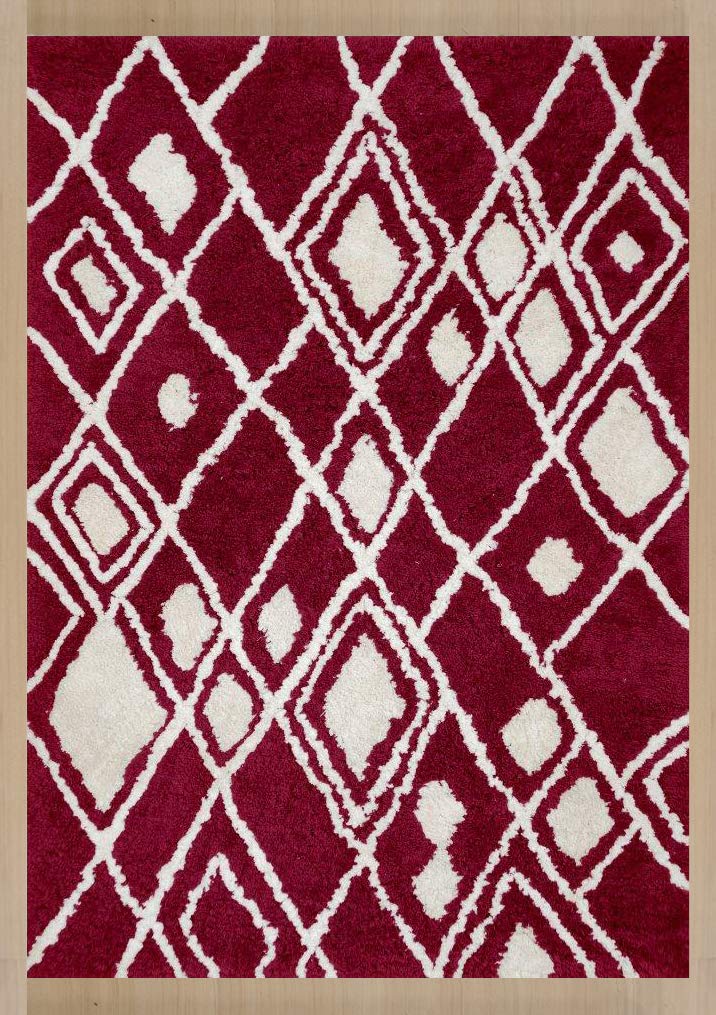 Shaggy Teppich Hochflor Langflor Teppiche Handgetuftet ~ 100% Polyester ~ 3 Größen & 3 Farben