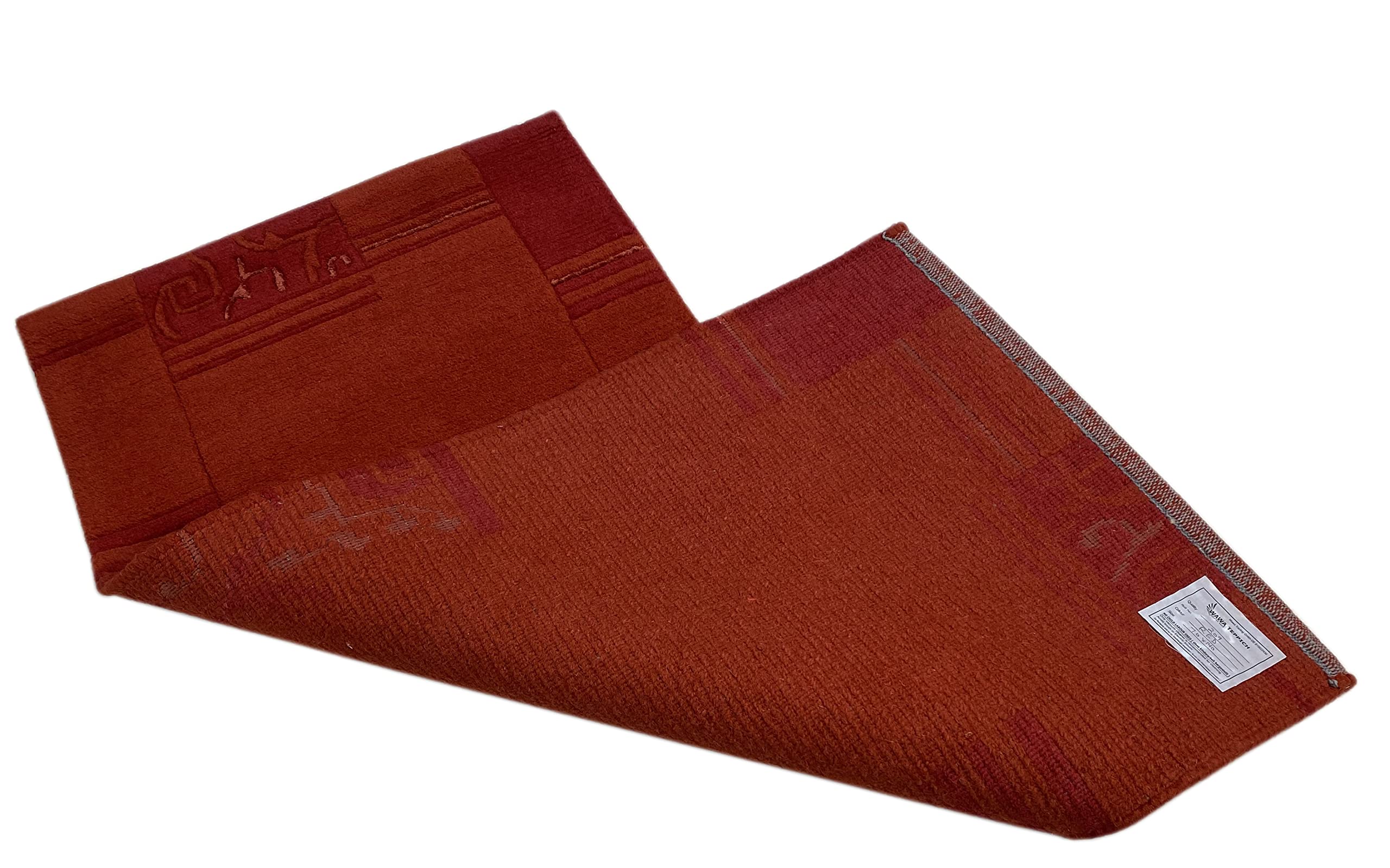 Indo Nepal Handgeknüpft Teppich Rot 100% Wolle Hochwertiger Orientteppich