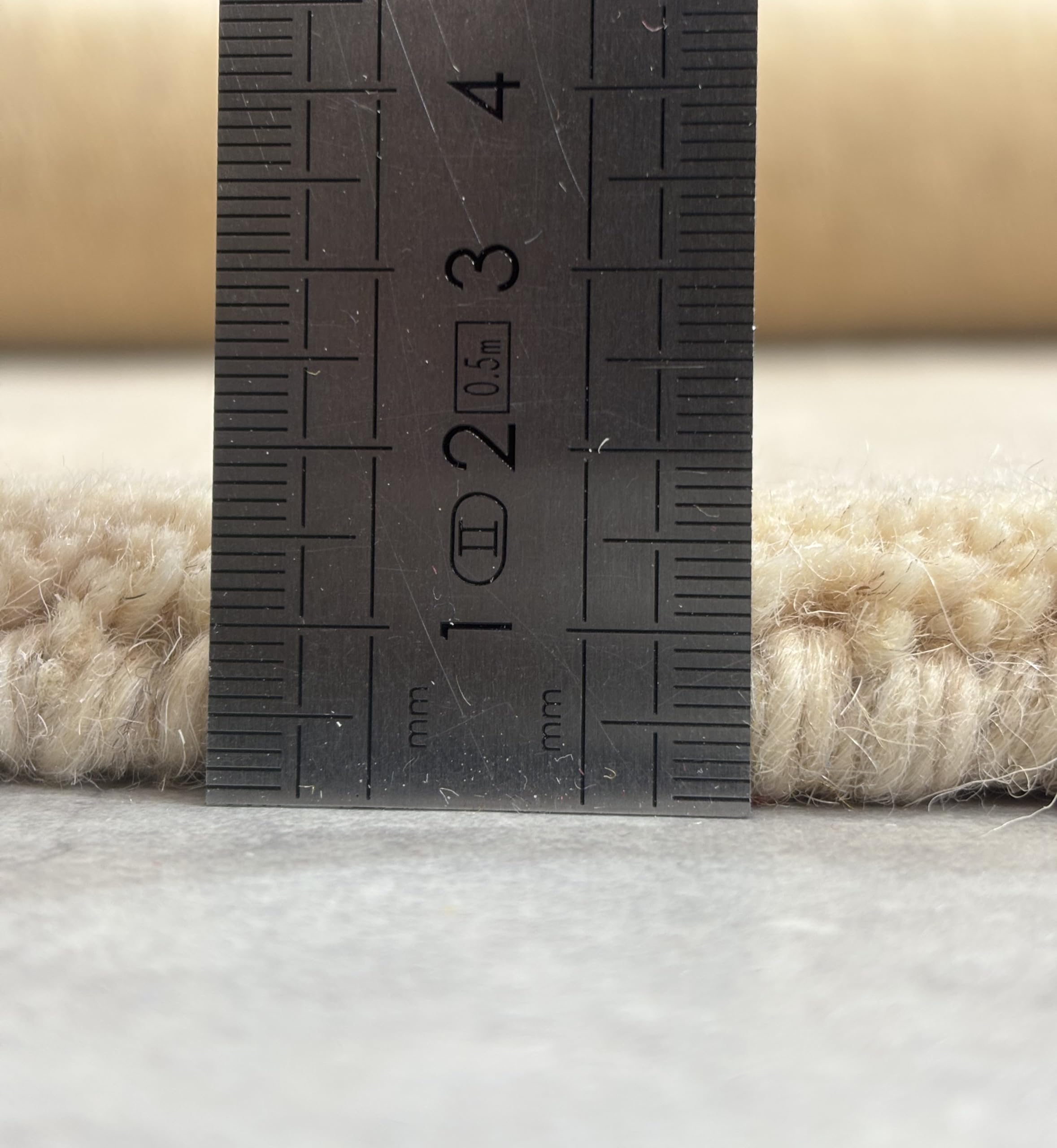 WAWA TEPPICH Handgefertigter orientalischer Gabbeh Teppich aus 100% Wolle Loom Handgewebte 140X200 cm Beige T2