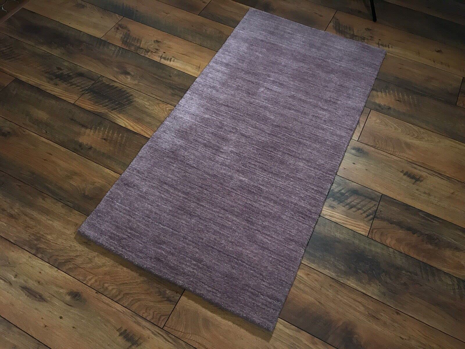 Orientteppich Gabbeh Teppich 100% Wolle Hell Rosa Handgewebt Loom G-244