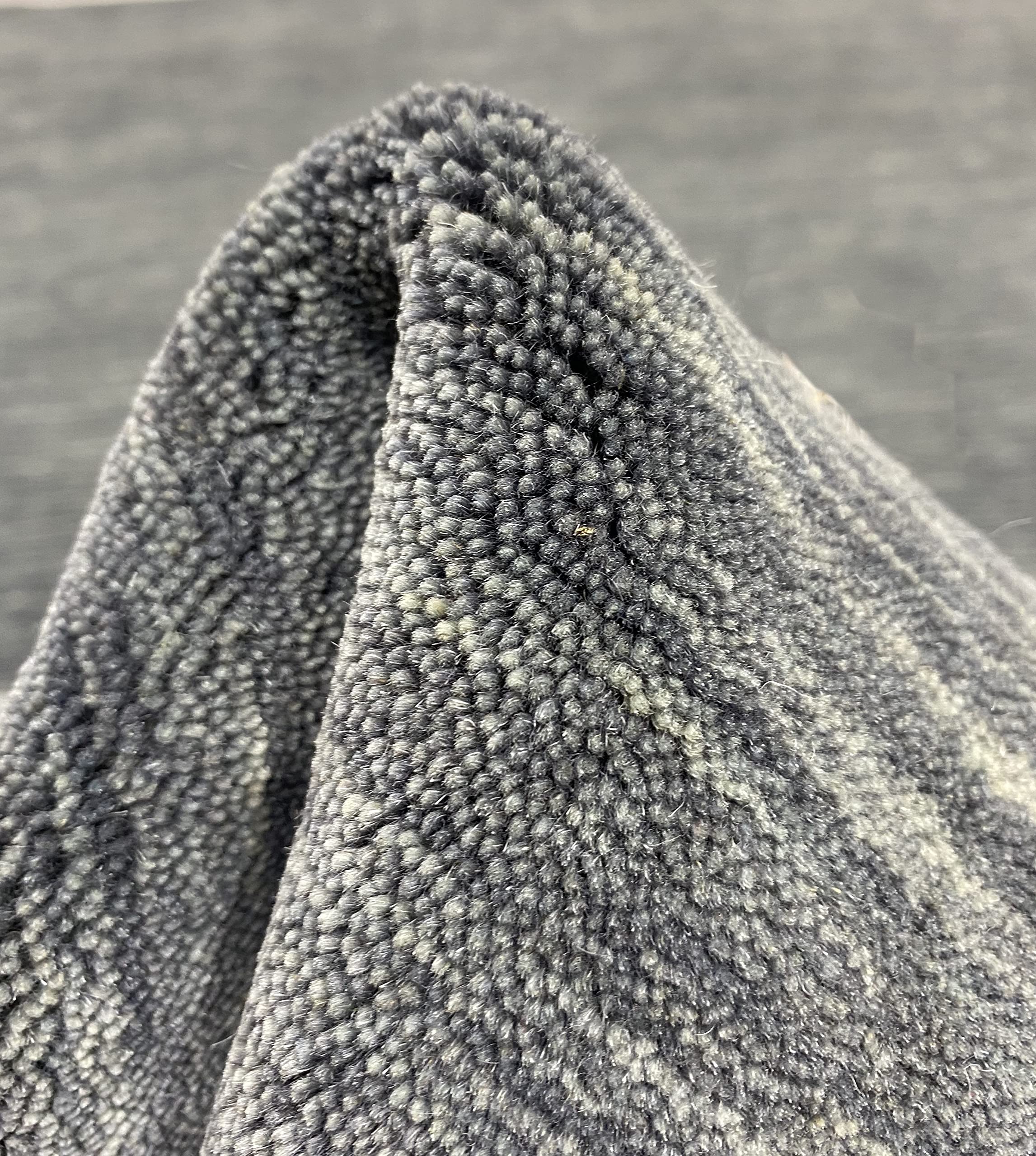 Teppich 100% Wolle Gabbeh 170x240 cm Handgewebt einfarbig gefärbt (Grau)