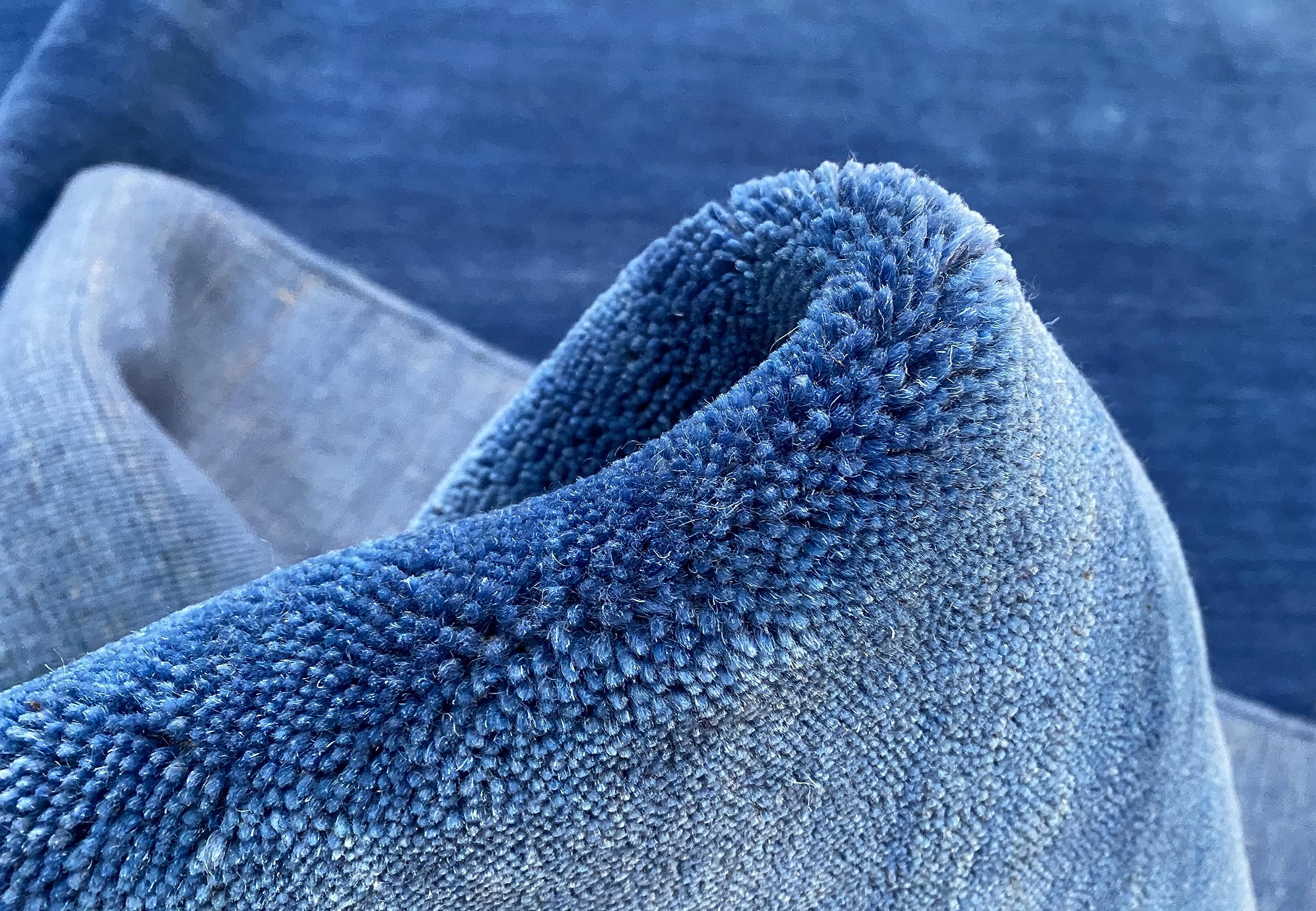 Gabbeh Teppich Blau 100% Wolle 200x300 cm Handgewebt Orientteppich G64T6