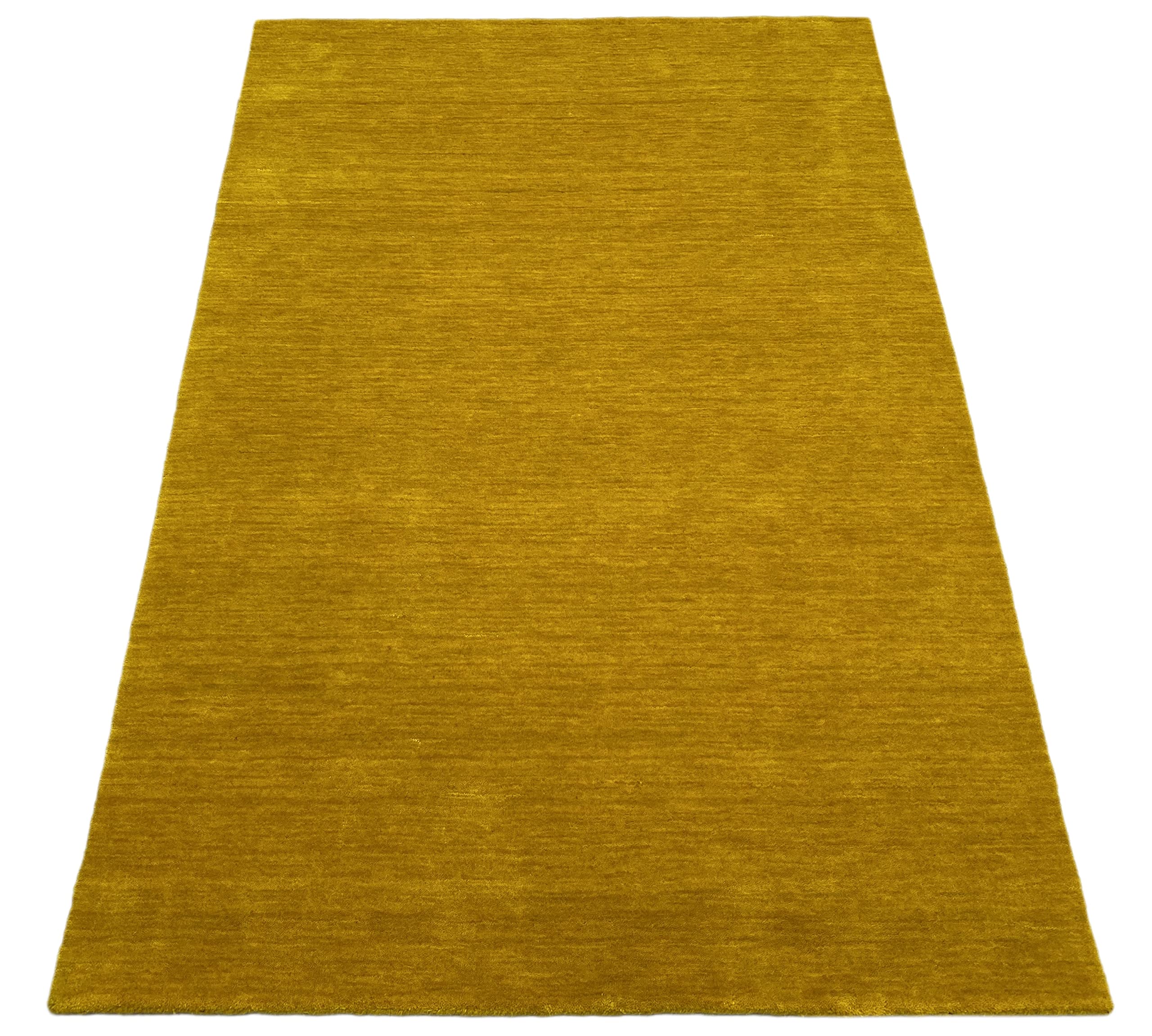 Orientteppich Gold Gabbeh Teppich 100% Wolle Loom Handgefertigt G-630