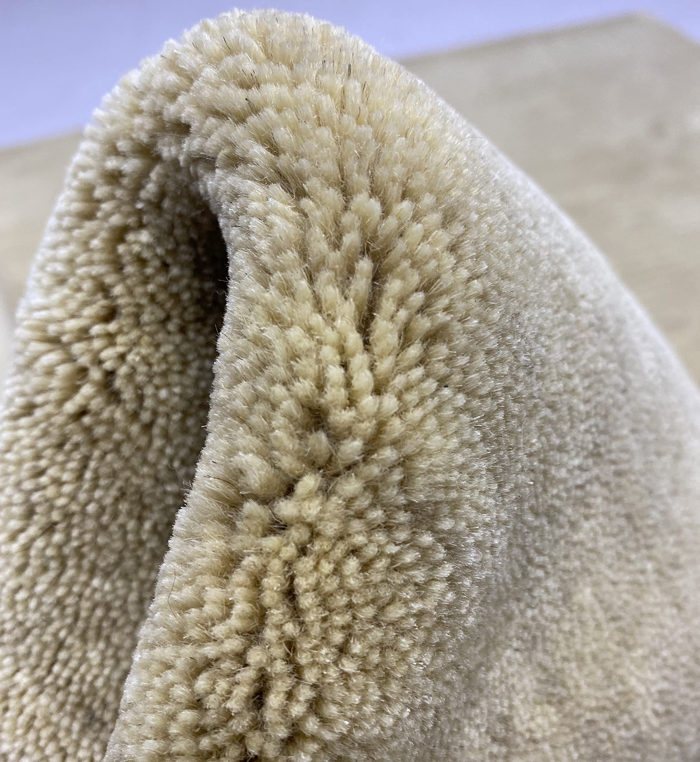 Teppich 100% Wolle Gabbeh 170x240 cm Handgewebt einfarbig gefärbt