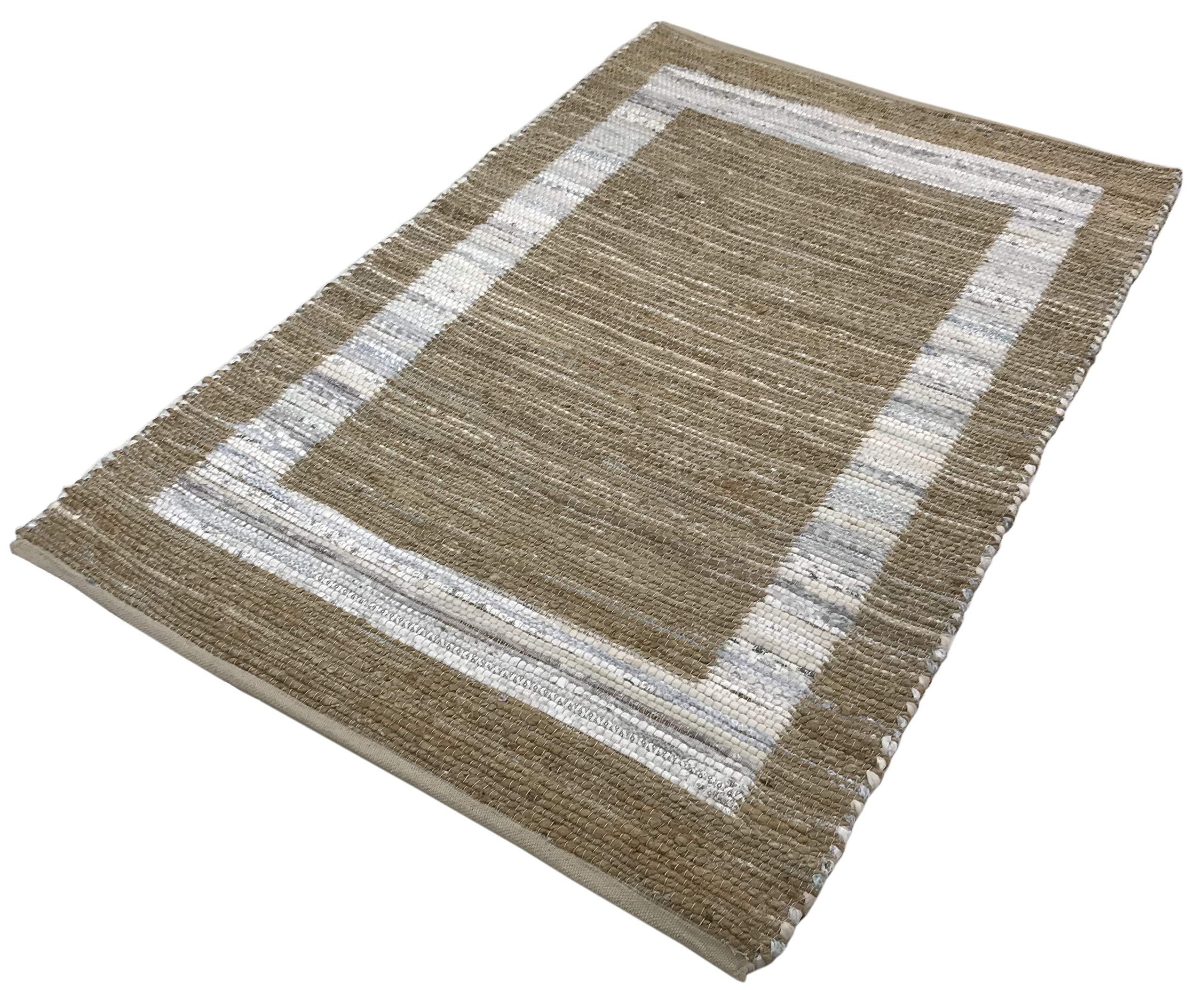 WAWA TEPPICHE Beidseitig Nutzbar Chindi Kelim Durry Teppich Handgearbeiteter, 4 Größen Dhurrie