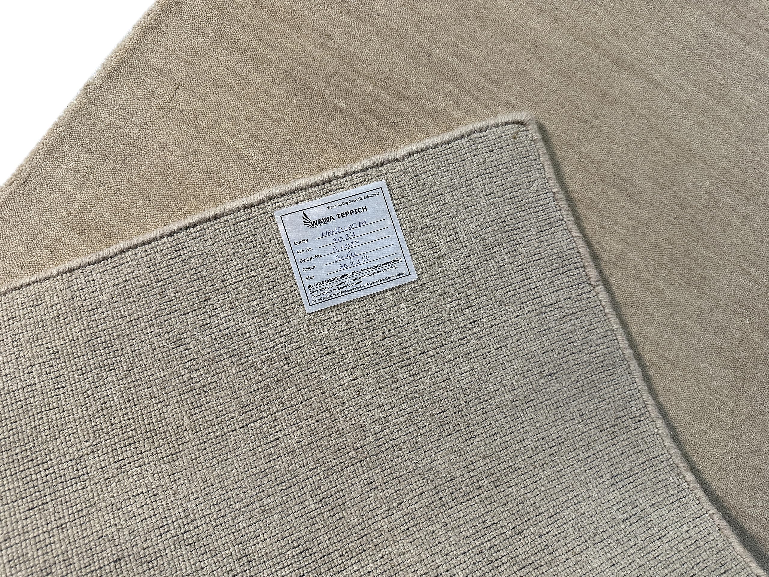 WAWA Teppich Handgefertigter orientalischer Gabbeh Teppich aus 100% Wolle Loom Handgewebte