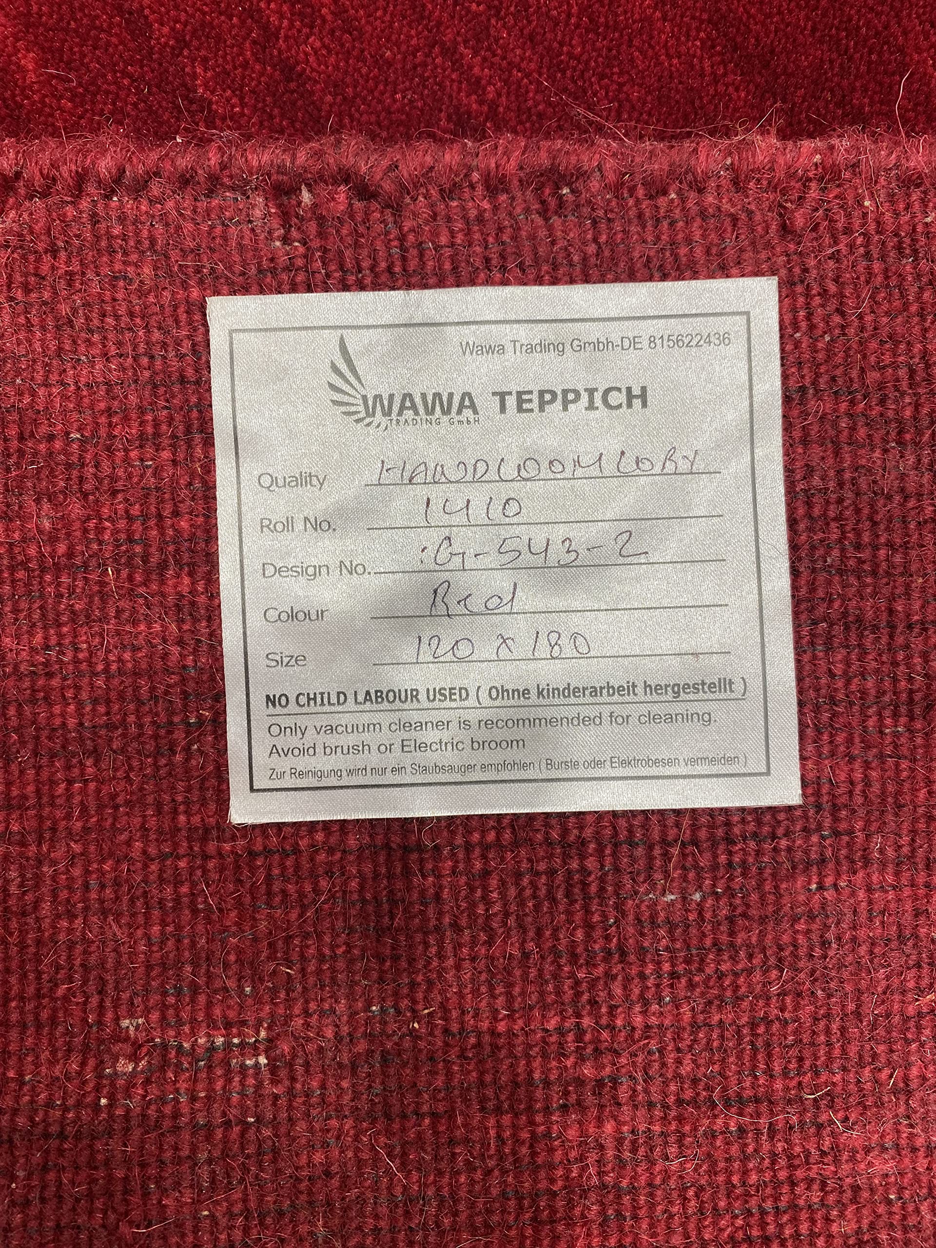 Orientteppich Läufer Gabbeh Loom Handgefertigt Teppich 100% Wolle G-543