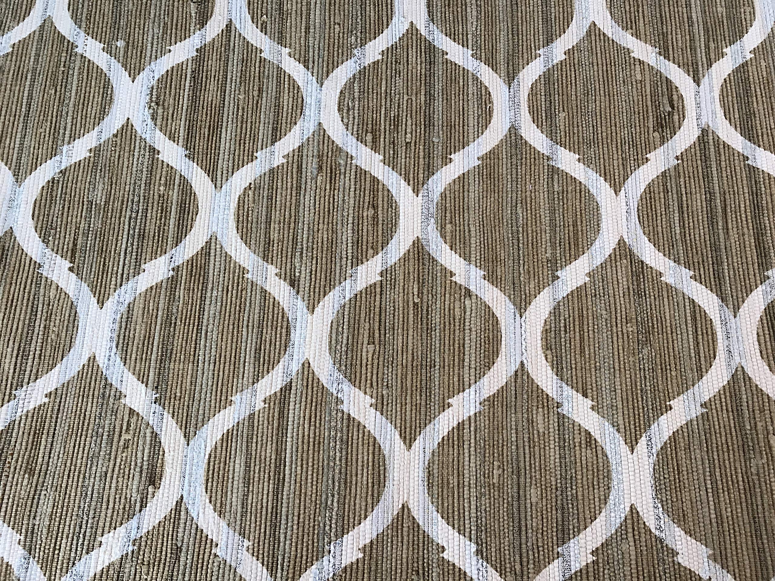 Handgewebter Kilim Dhurry Chindi Teppich Baumwolle 120X180 cm Flickenteppich