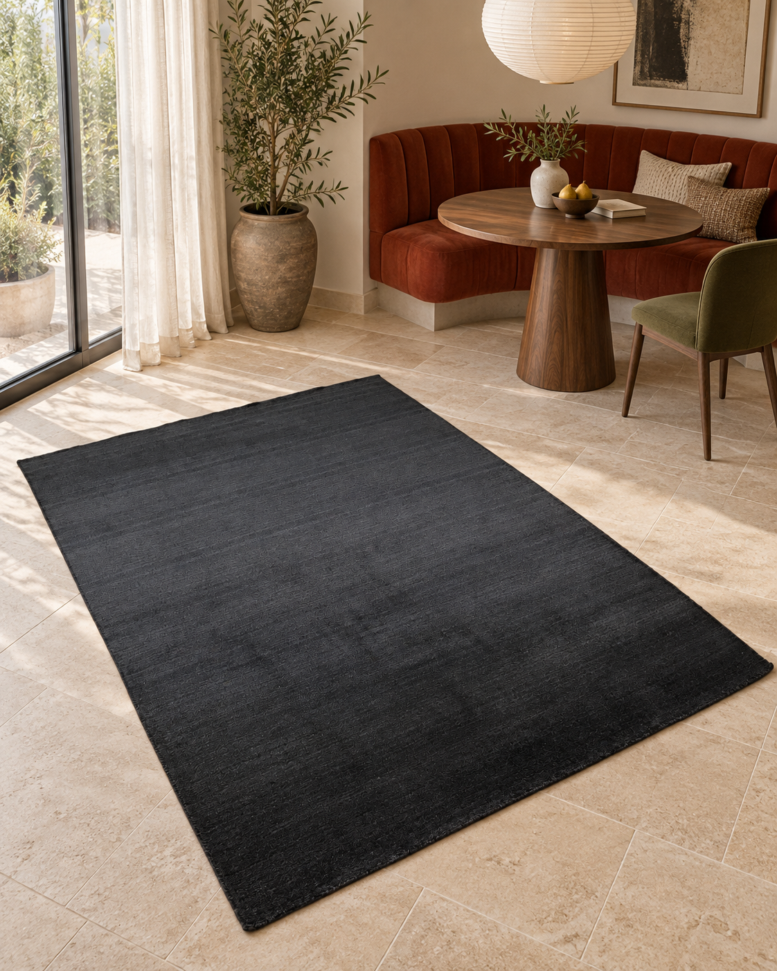Håndvævet Gabbeh 167x232 cm lyseblåt håndvævet tæppe 100% uld VKH1