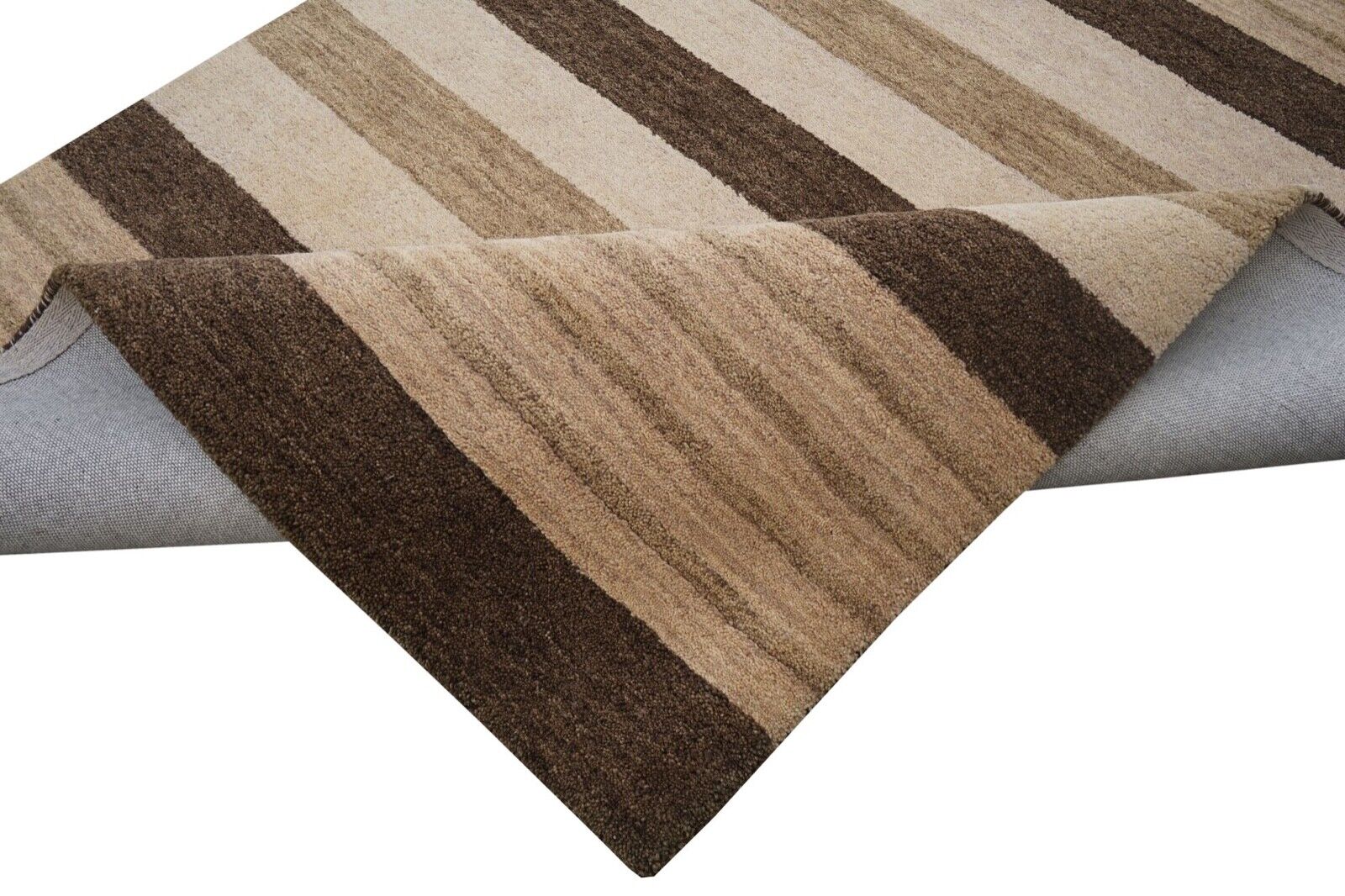 Beige 140X200 cm Teppich 100% Wolle Orientteppich Handgetuftet HT625