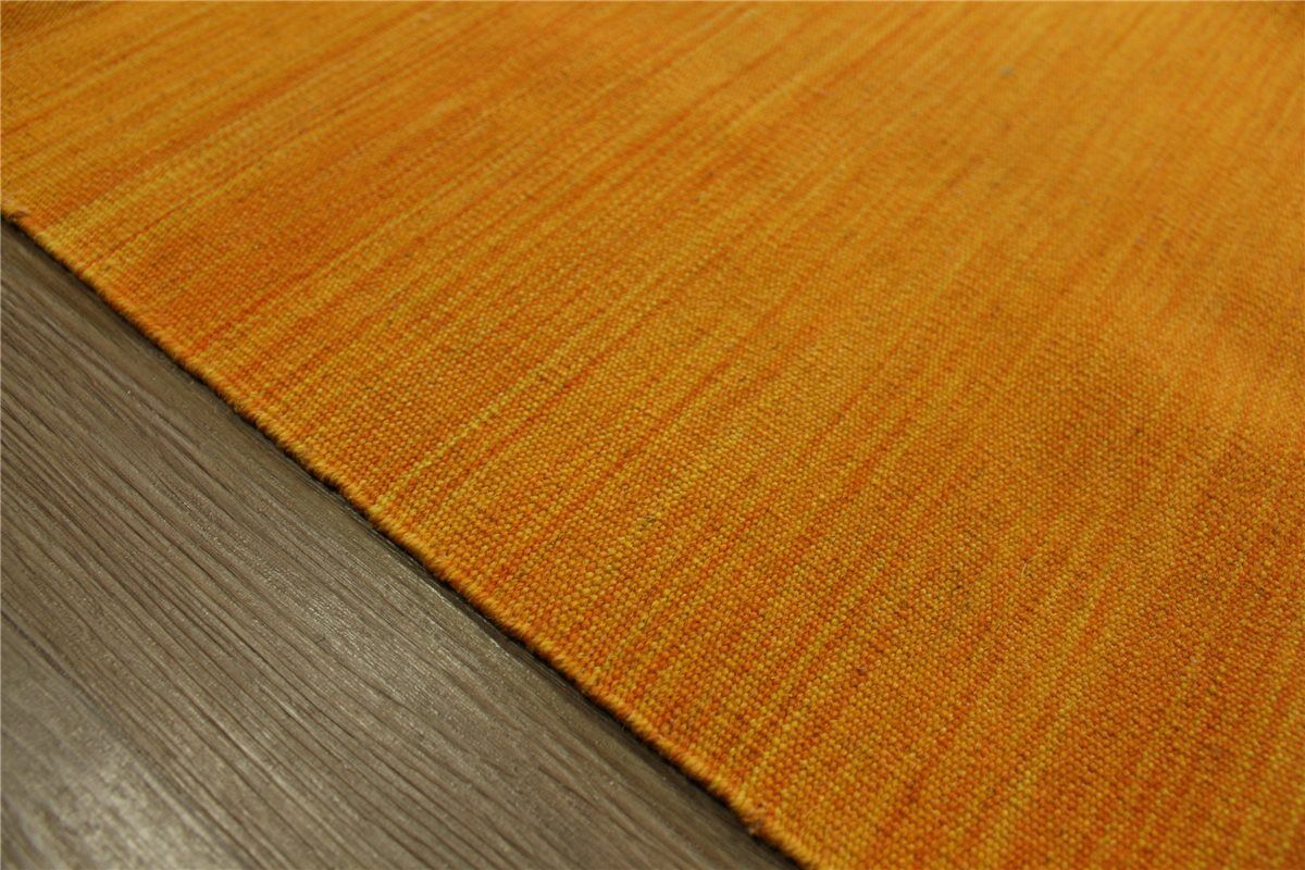 Kilim Handgewebt Fein Gold Gelb Perser Teppich Kelim 180X240 cm 100% wolle