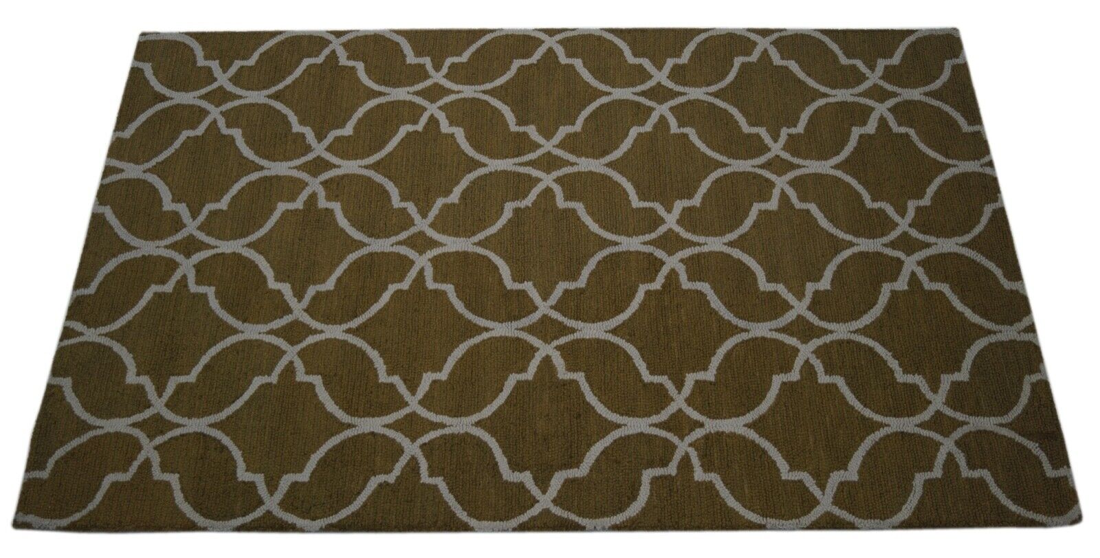 Teppich 100% Wolle Beige Orientteppich Handarbeit Designer 150X240 CM 926