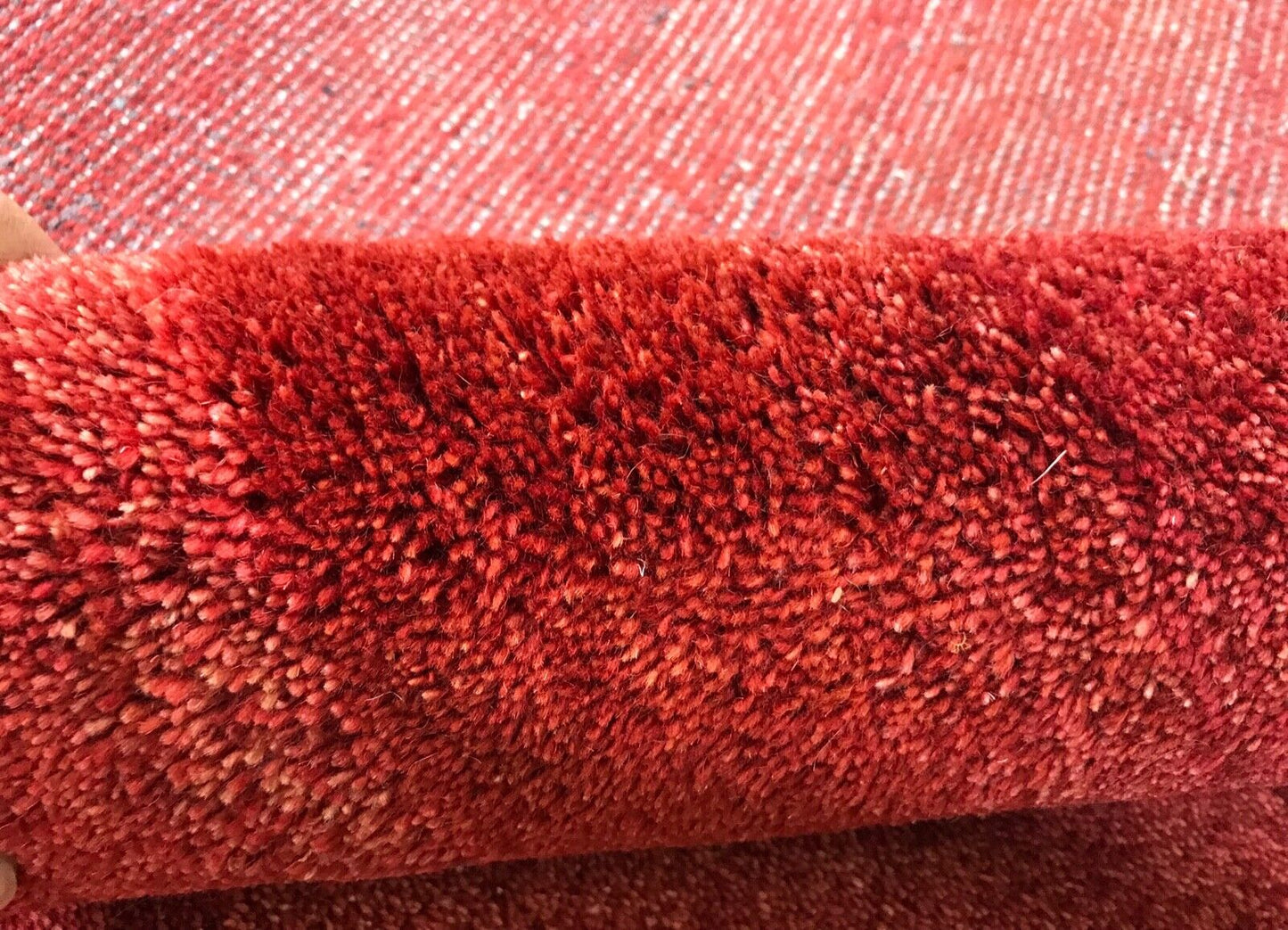 Gabbeh Teppich 120x180 cm Handgeknüpft Braun Rot Orientteppich 100% Wolle R607