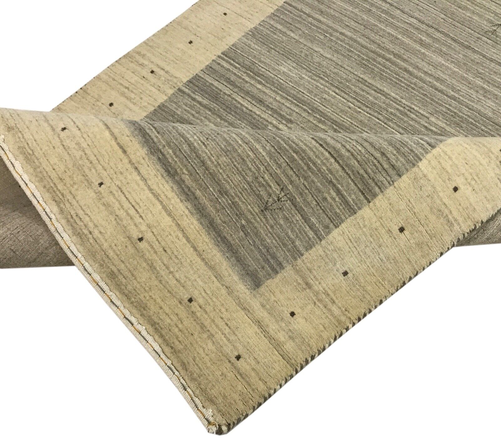 Béžový koberec Gabbeh, 100% vlna, ručně tkaný Lori, Debbich, 118x178 cm