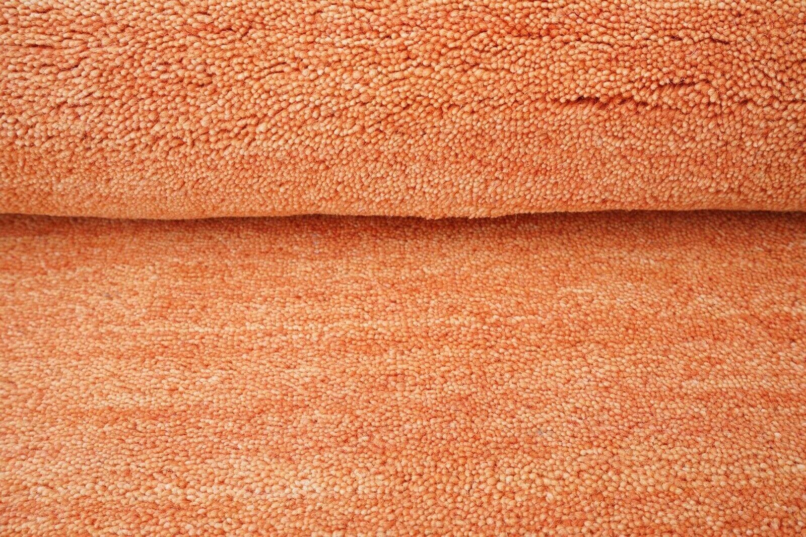 Orange 140X200 cm Teppich 100% Wolle Orientteppich Handgetuftet HT623