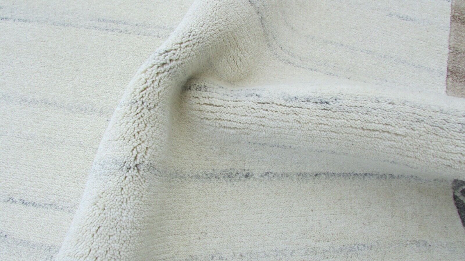 Nepal Teppich Handgeknüpft Beige 100% Wolle Orientteppich Braun 160X220 cm N-147