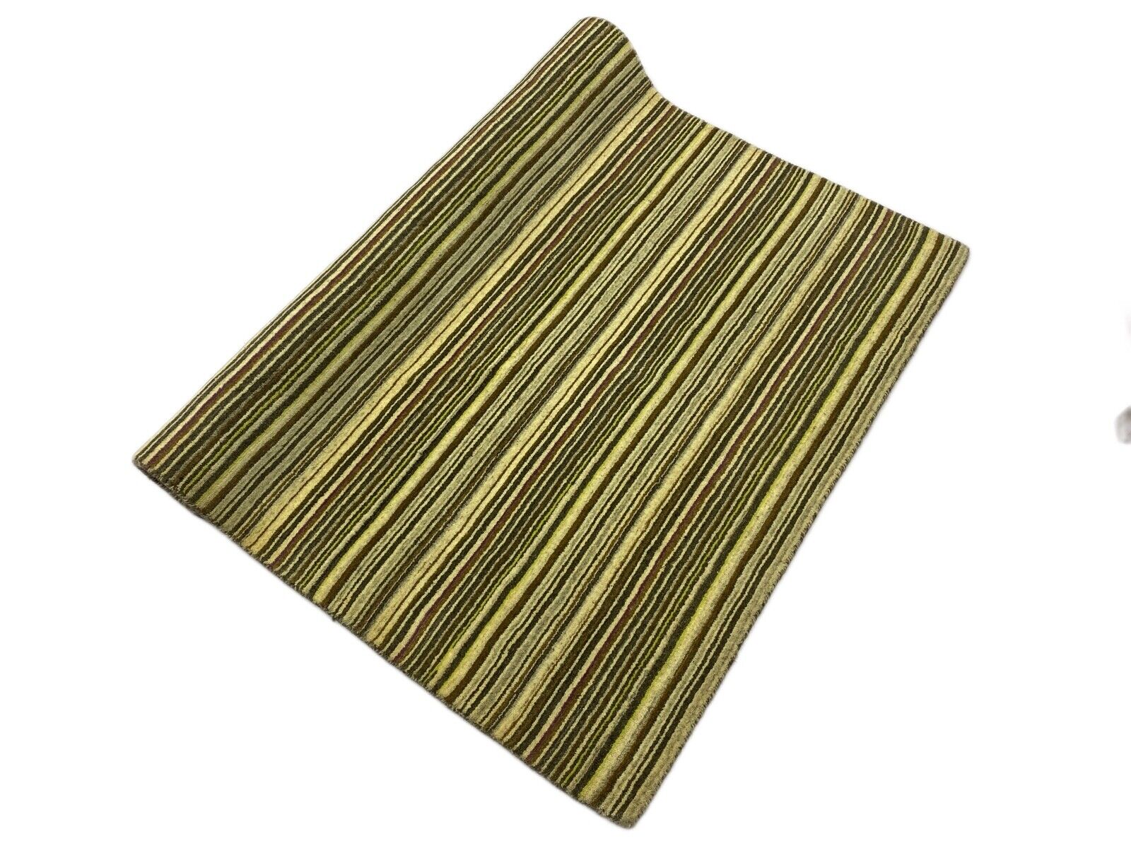 Teppich Gabbeh Beige Braun 100% Wolle loom lori Handgewebt 120x180 cm S63