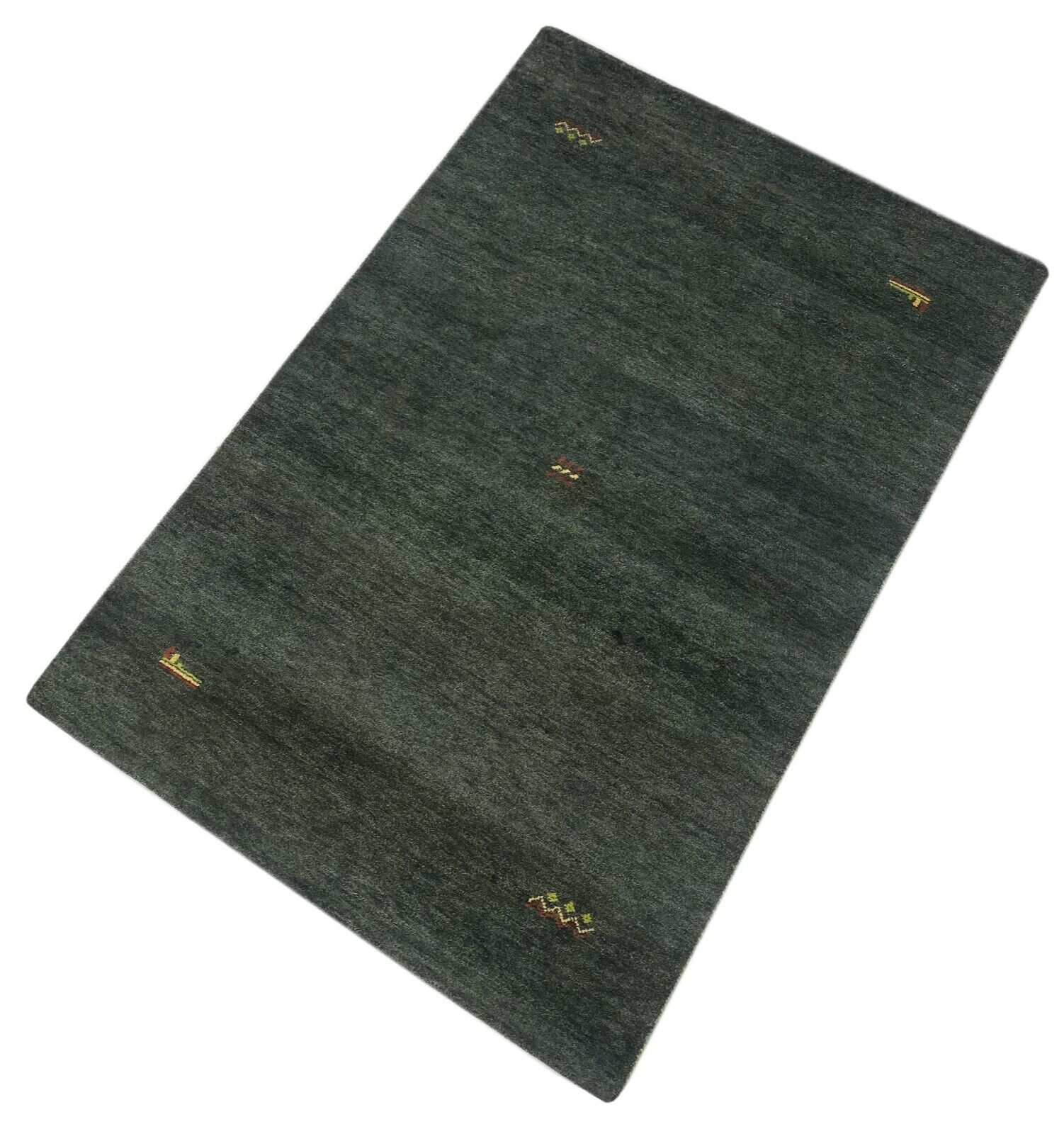 Gabbeh Teppich 100% Wolle Schwarz Handgeknüpft 167X243 cm WR18