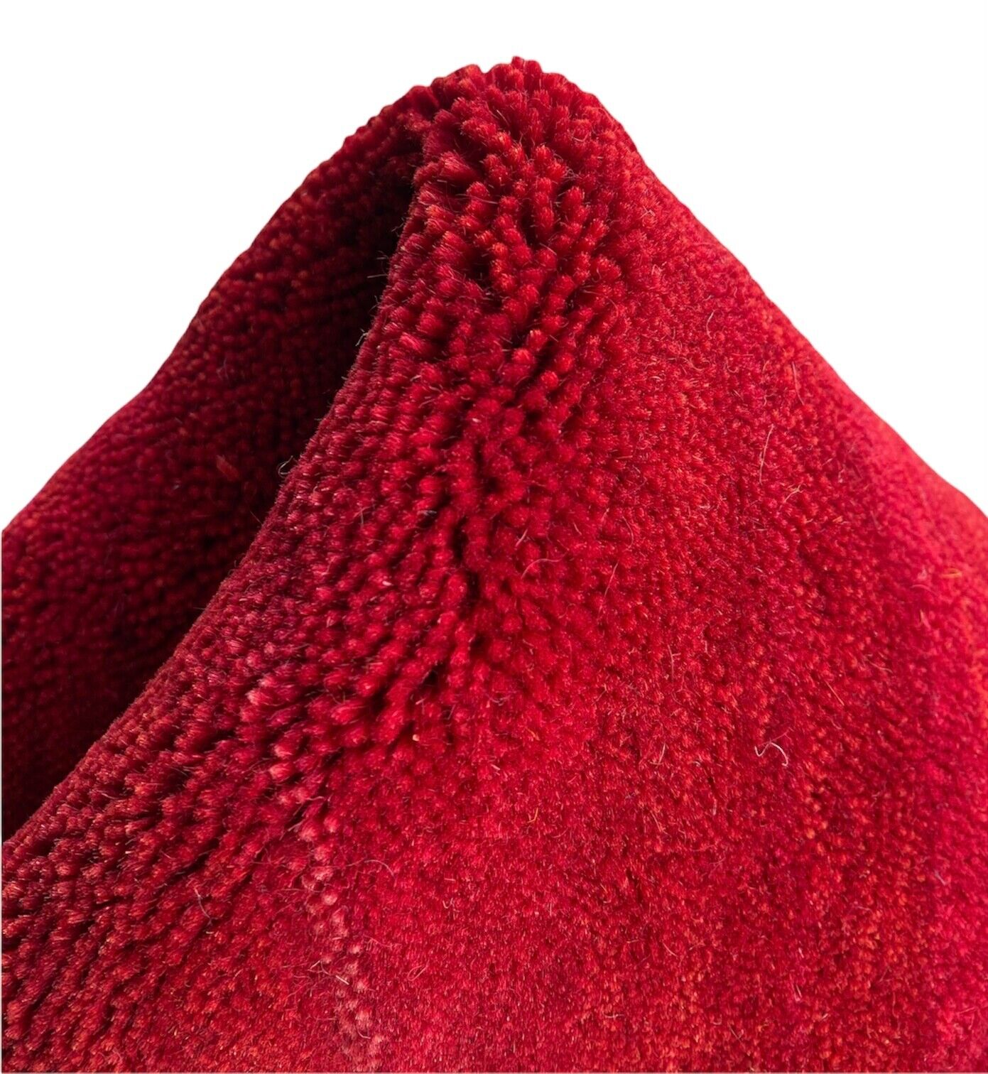 Gabbeh Teppich 100% Wolle 200x250 cm Rot Beige Handgewebt Orientteppich Bunt