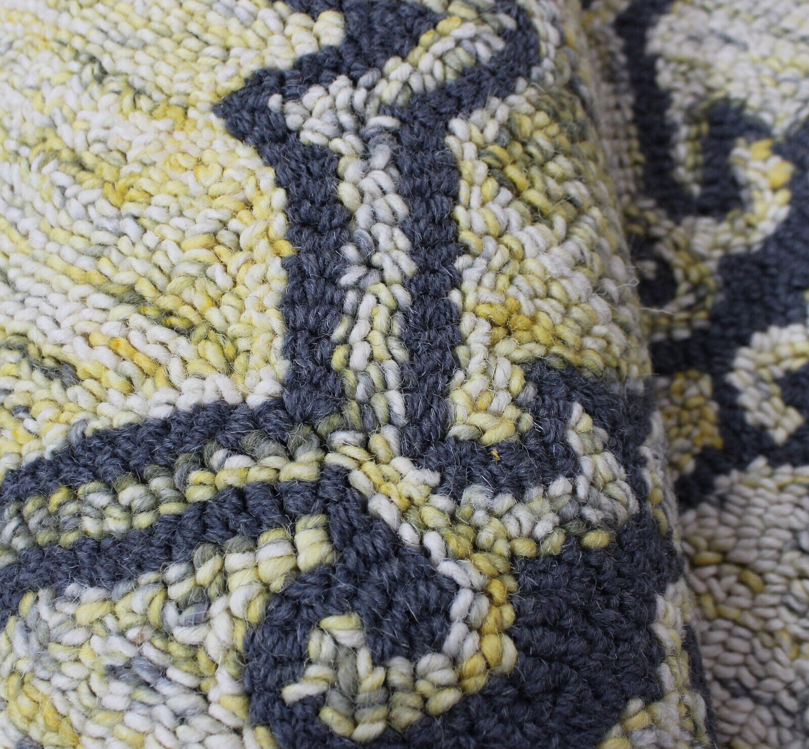 Gelb Grün Beige Teppich 100% Wolle Orientteppich 150X240 cm Handgetuftet MH921