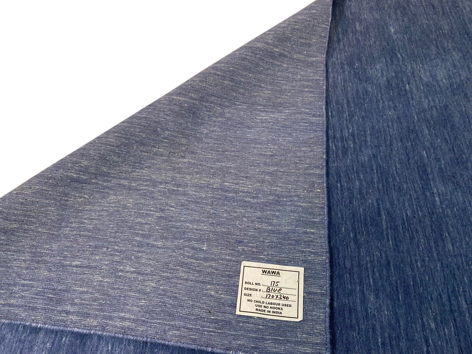 Gabbeh Teppich 170x240 cm Blau Handgewebt Teppich 100% Wolle Lori Buff Loom