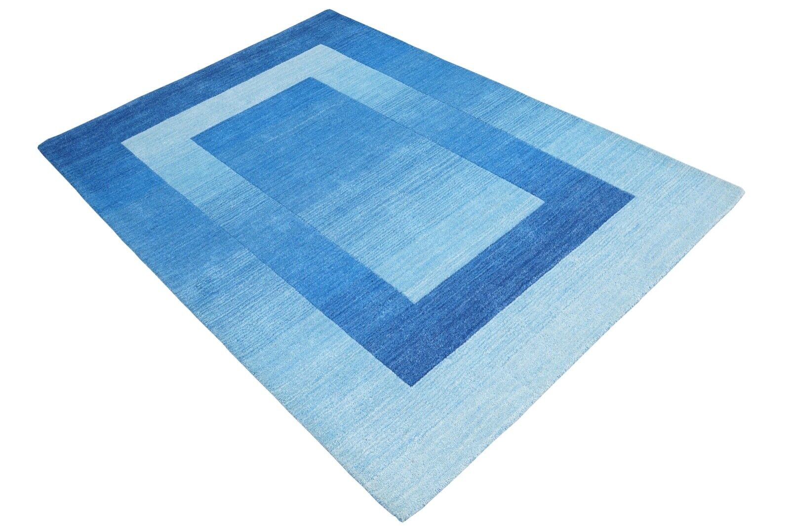 Tappeto blu 100% lana 160x230 cm Tappeto orientale annodato a mano HT354