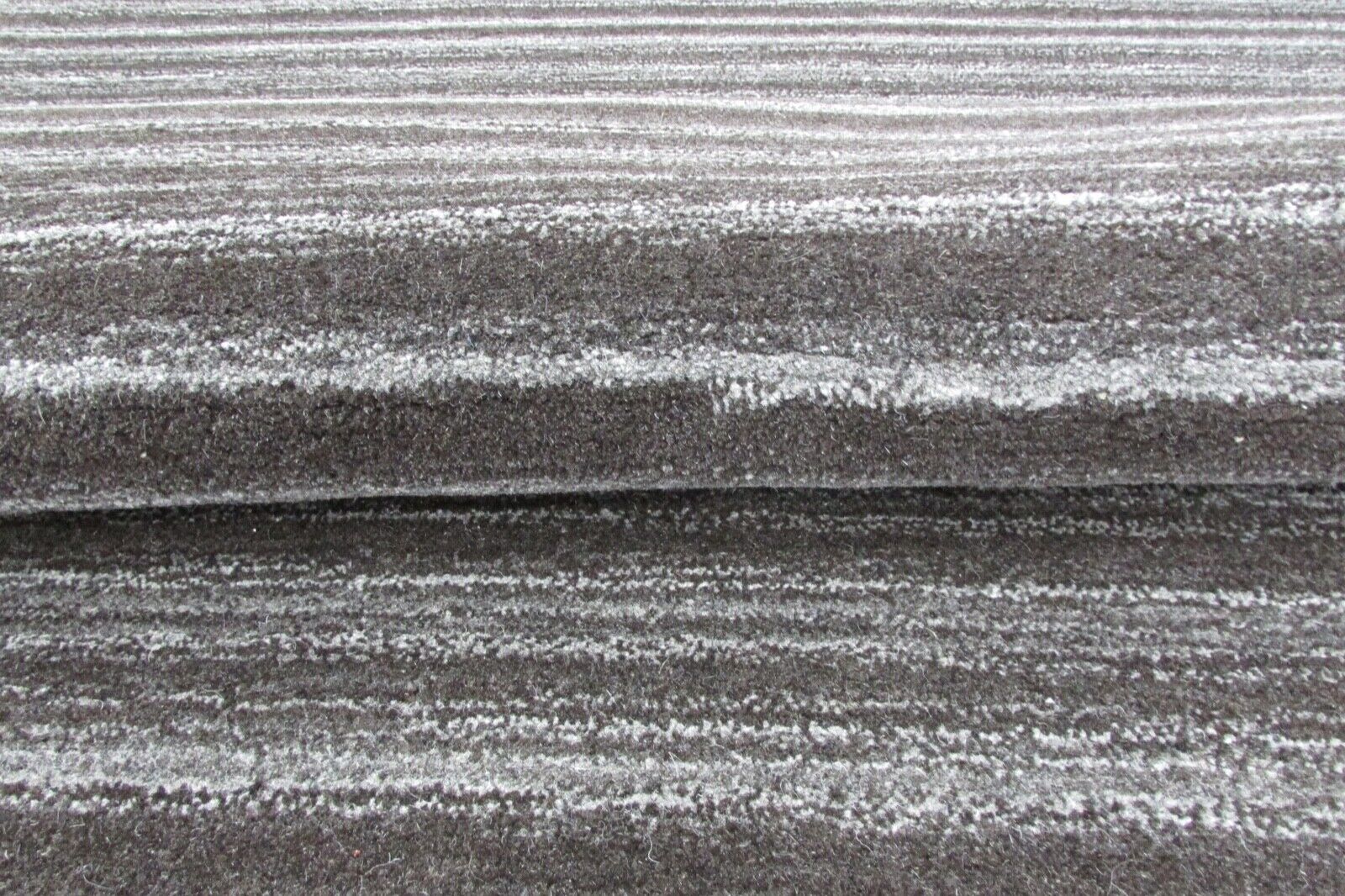 Tappeto 100% Lana Grigio Nero 160X230 cm Design Soggiorno Tuftato a Mano T805