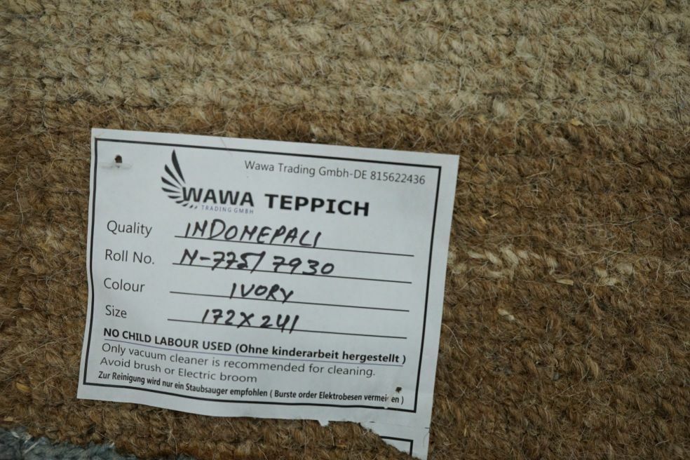 Nepal Teppich Handgeknüpft 100% Wolle Braun Beige Grau Orient 170X240 cm N775