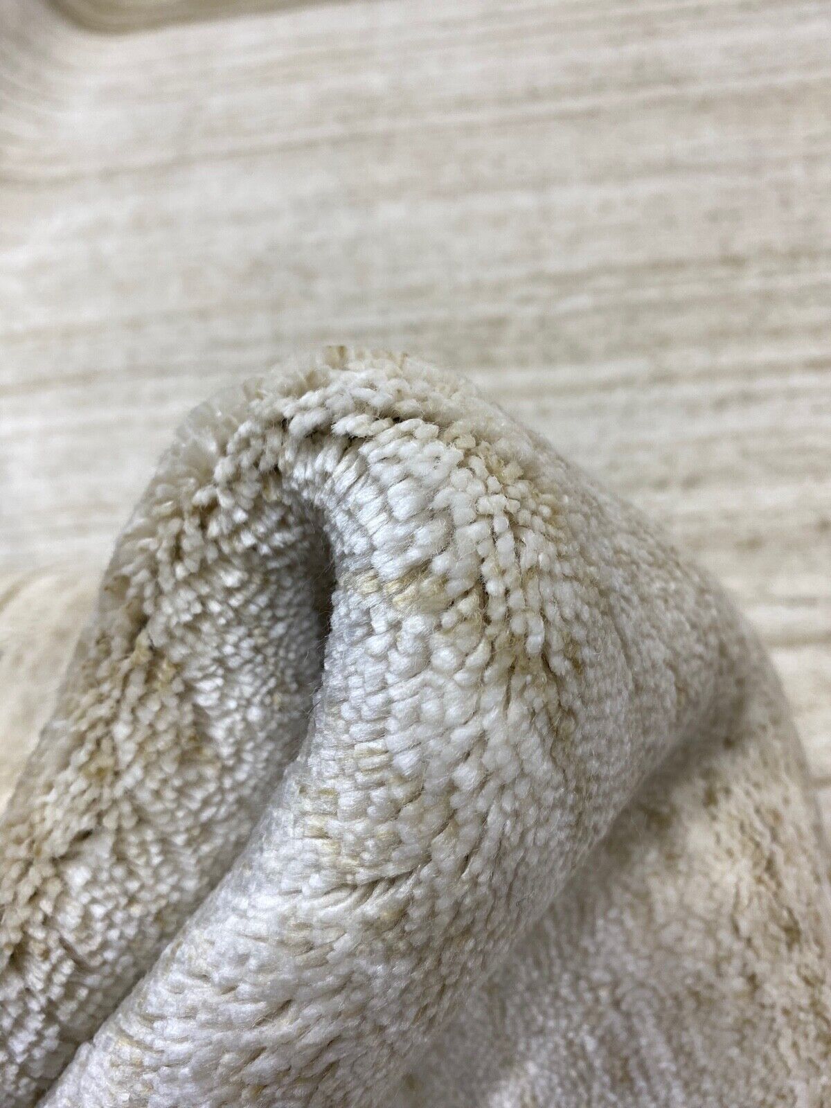 Gabbeh Teppich 100% Wolle Beige loom lori Handgewebt 120x180 cm S42