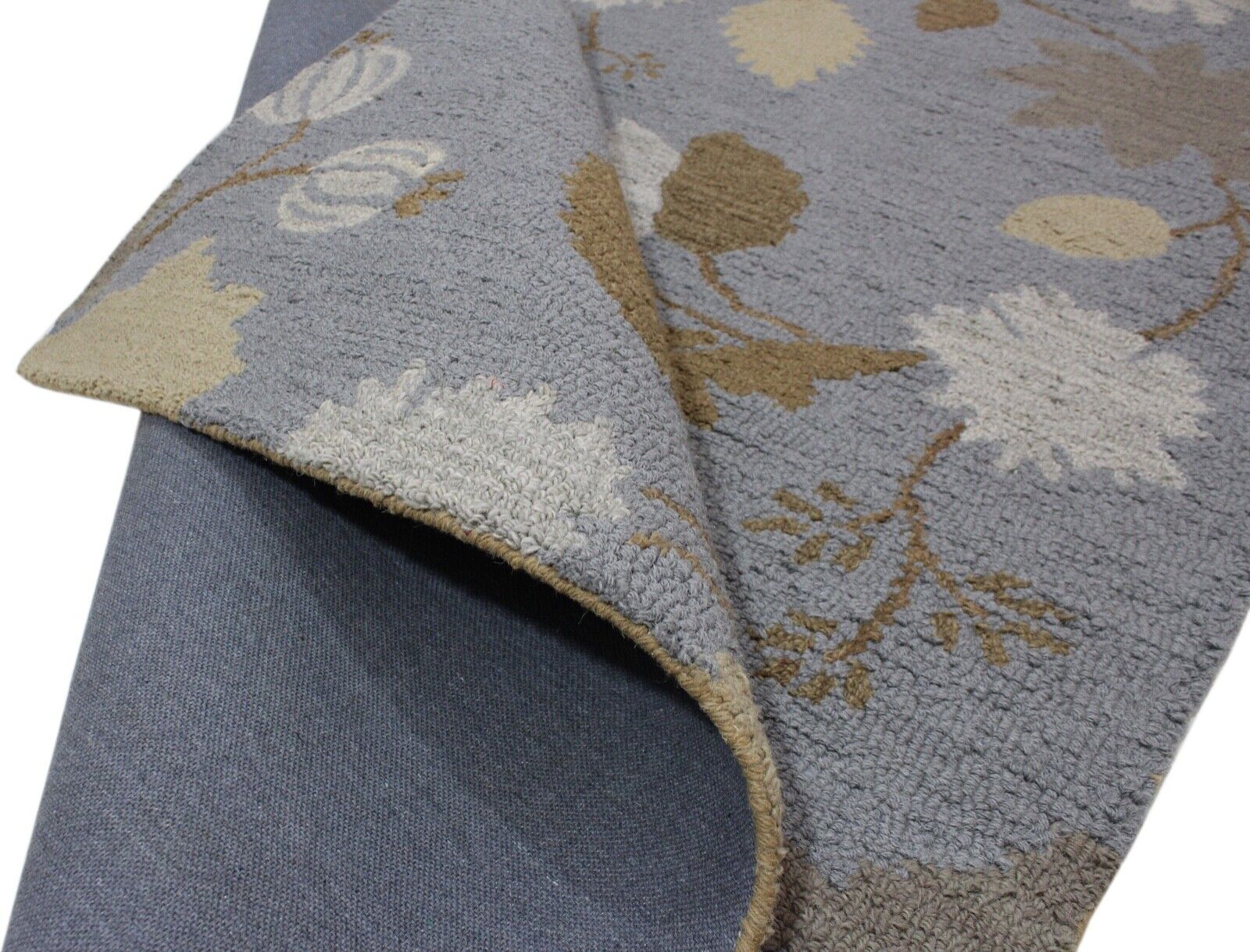 Koberec 100% vlna tyrkysově hnědý orientální koberec 150x240 cm ručně všívaný MH943