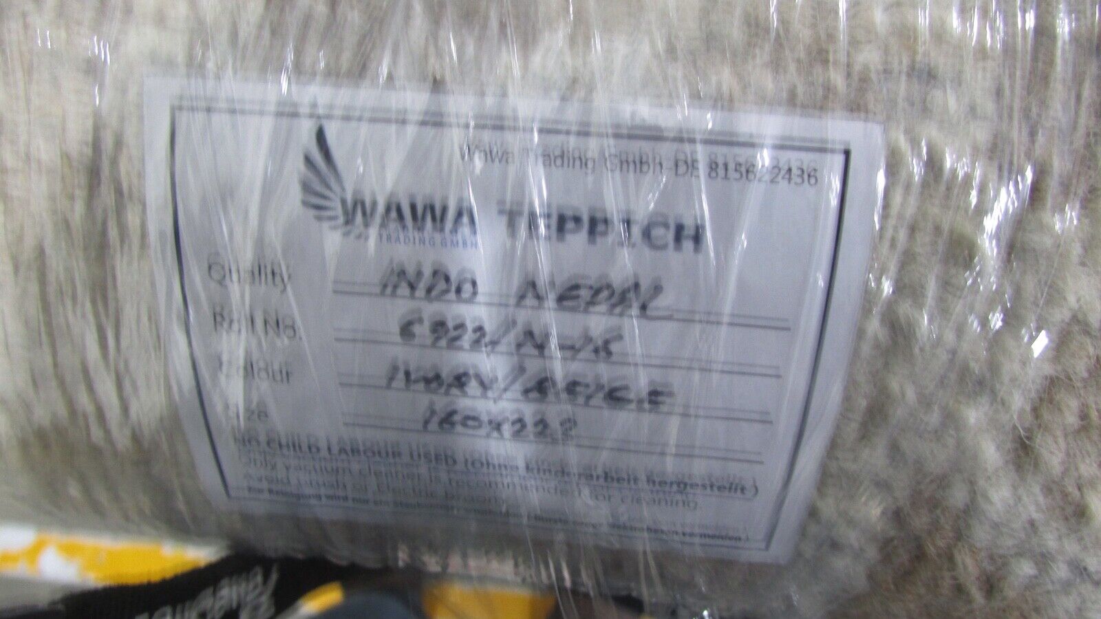 Nepal Teppich Handgeknüpft Braun Beige 100% Wolle Orientteppich 160x223 cm N-16