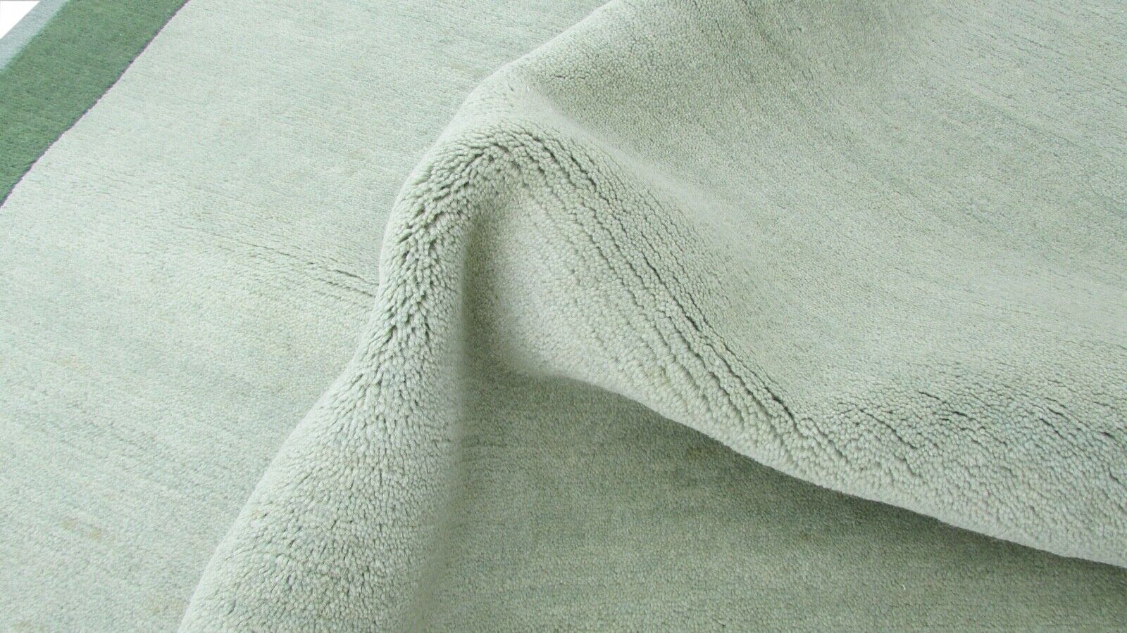 Tappeto Nepal, annodato a mano, beige/verde, 100% lana, tappeto orientale, 161x222 cm, N-58