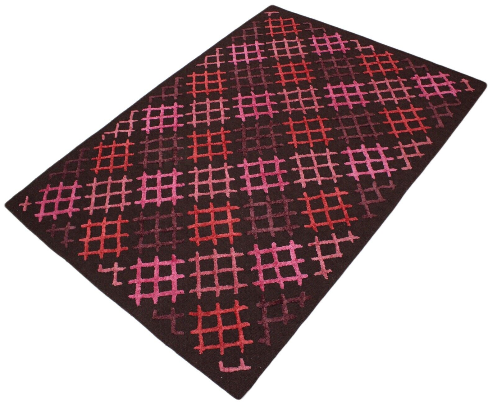 Teppich Kilim Flechtteppich Handgewebt Kelim 170X240 cm Dhurrie Hangetuftet 142