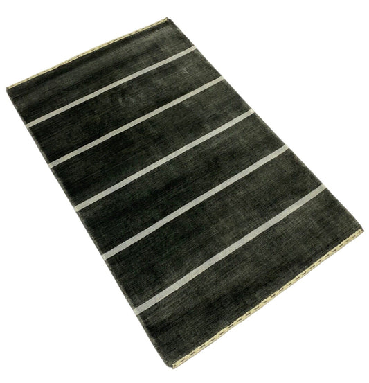 Teppich Braun Grau Schwarz 100% Wolle Gabbeh lori Handgewebt 120x180 cm S175
