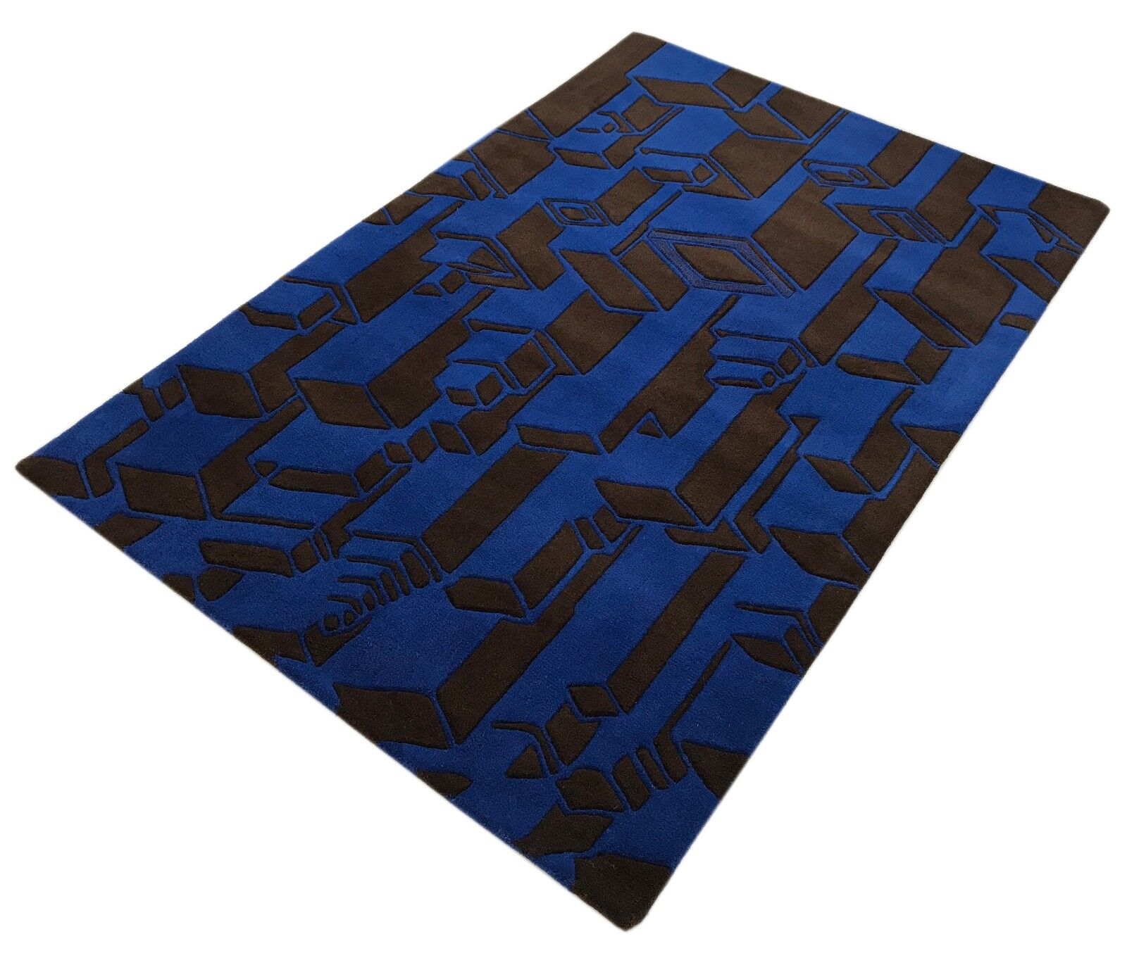 Designer szőnyeg 120x180 cm, kézzel készített, 100% gyapjú, kézzel csomózott, 3D hatású