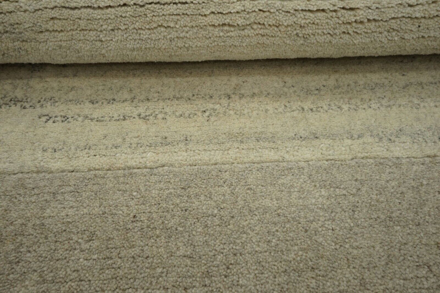 Nepal Teppich Handgeknüpft 100% Wolle Braun Beige Grau 140X200 cm N769