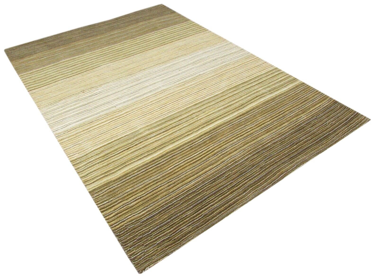 Grün Teppich 100% Wolle 160X230 cm Handarbeit Handgetuftet T865