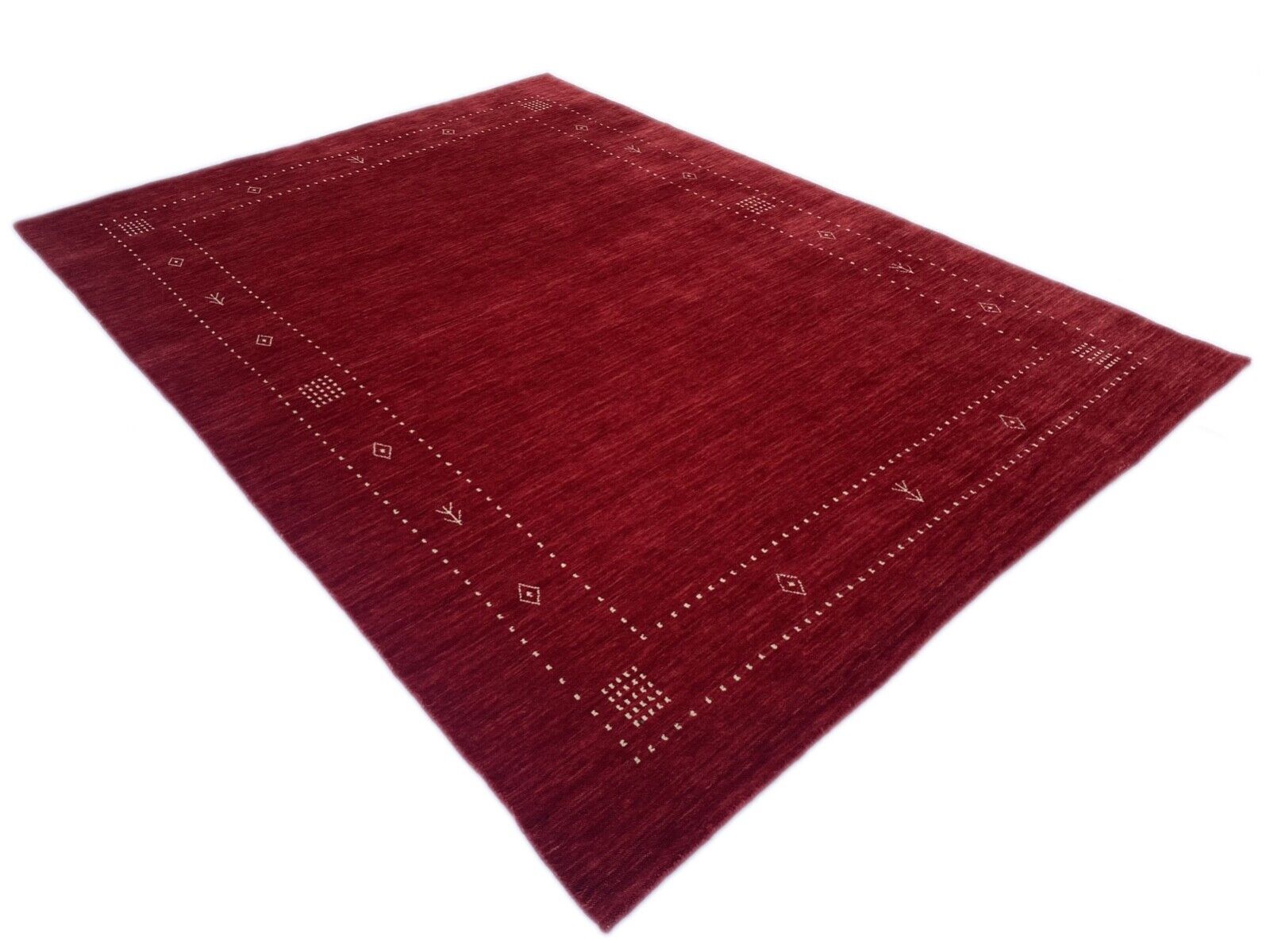 Red Carpet 100% Wool Handmade 170X240 cm Handwoven Gabbeh Orient AC06 
