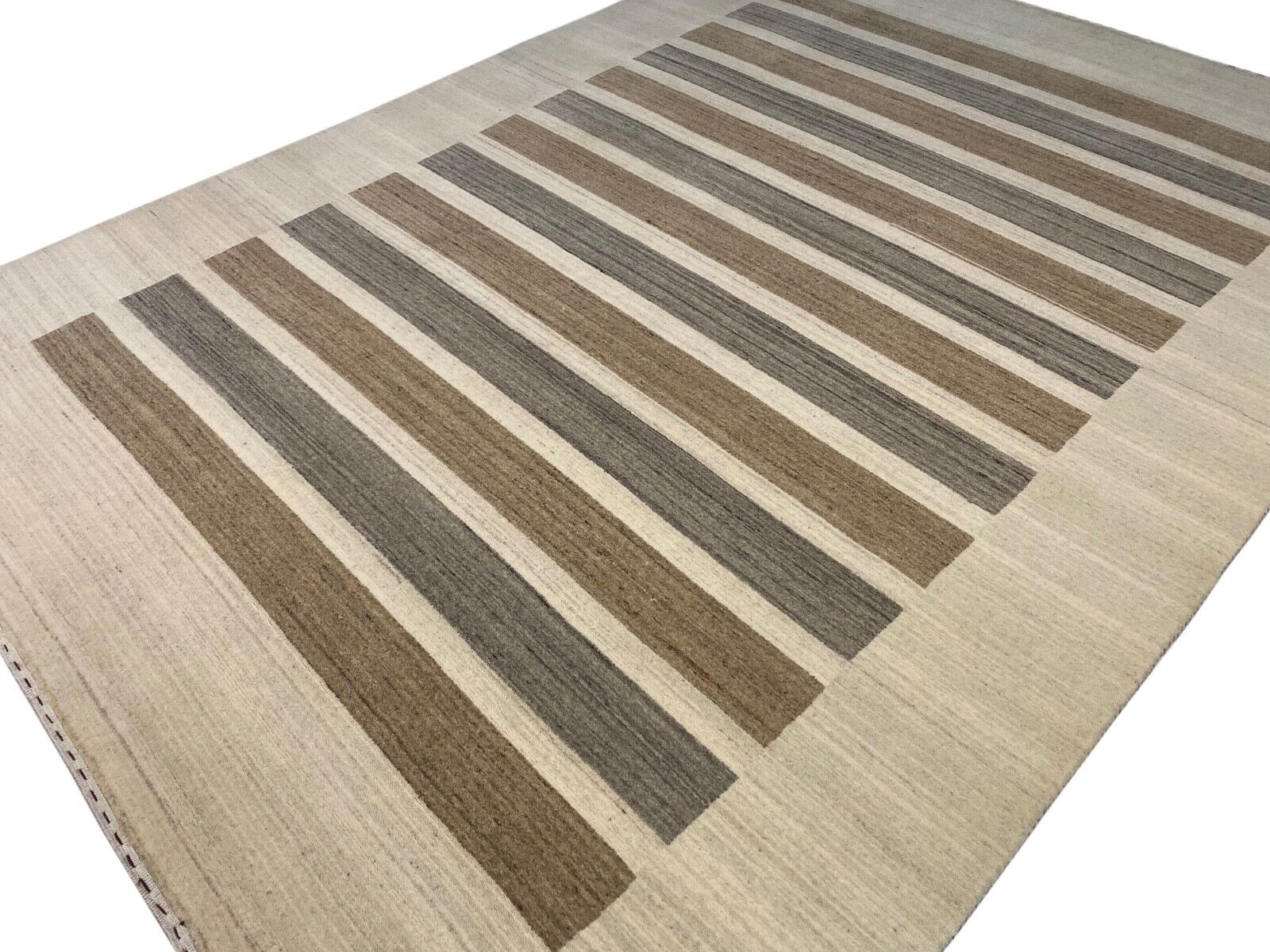 Gabbeh Beige Teppich 100% Wolle Orientteppich Debbich loom Lori Buff 180x240 cm