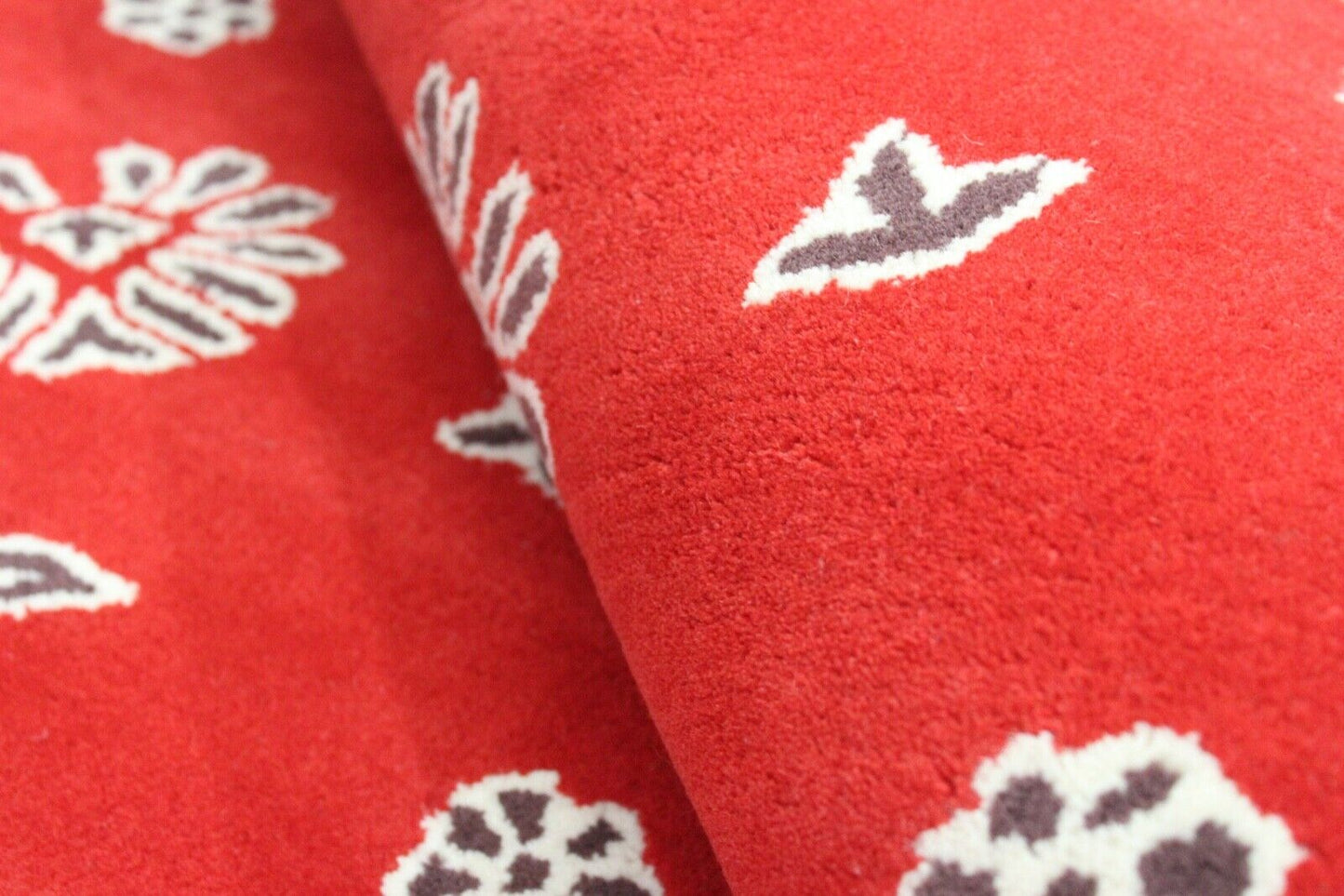 Rot Teppich 200X300 CM 100% Wolle Handarbeit Designer Orientteppich WT2