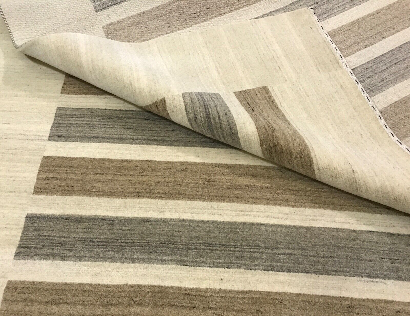 Gabbeh smėlio spalvos kilimas, 100 % vilnonis rytietiškas kilimas, Debbich loom, Lori Buff, 180 x 240 cm 