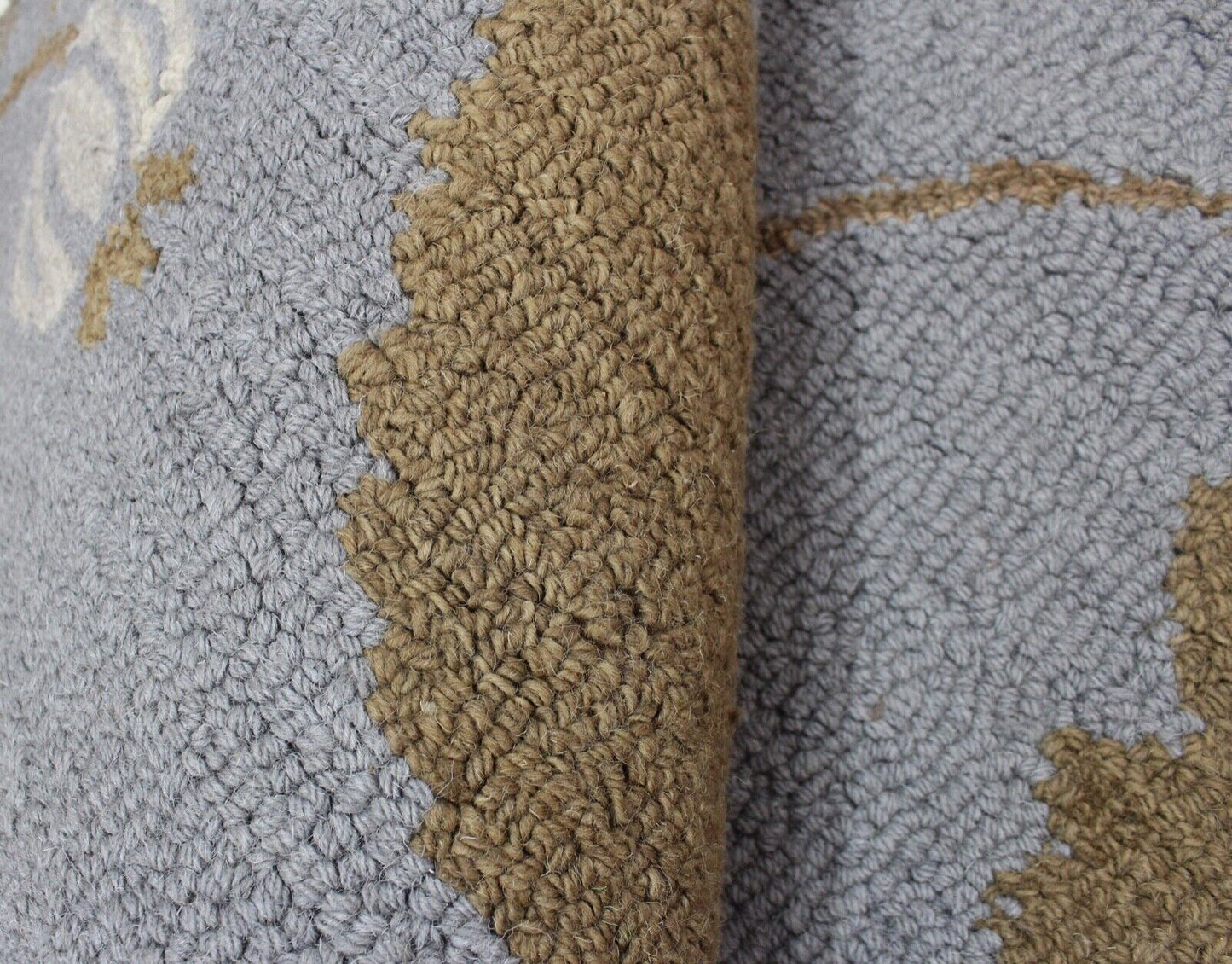 Teppich 100% Wolle Türkis Braun Orientteppich 150X240 cm Handgetuftet MH943