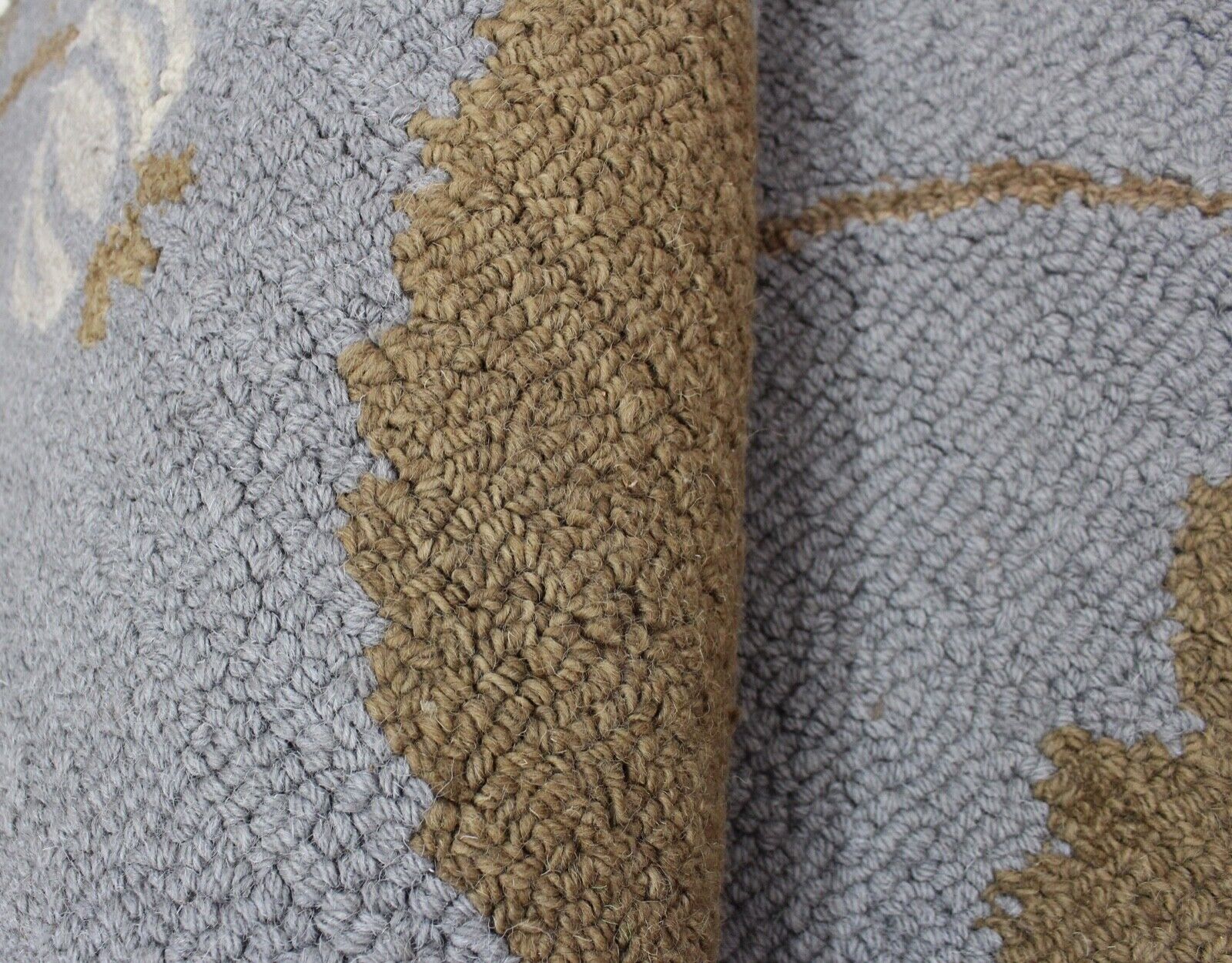 Koberec 100% vlna tyrkysově hnědý orientální koberec 150x240 cm ručně všívaný MH943