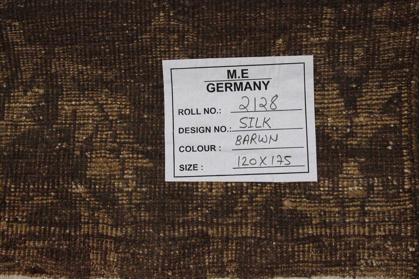 Seide Handgeknüpft Teppich 120X180 cm Braun Seidenteppich Silk