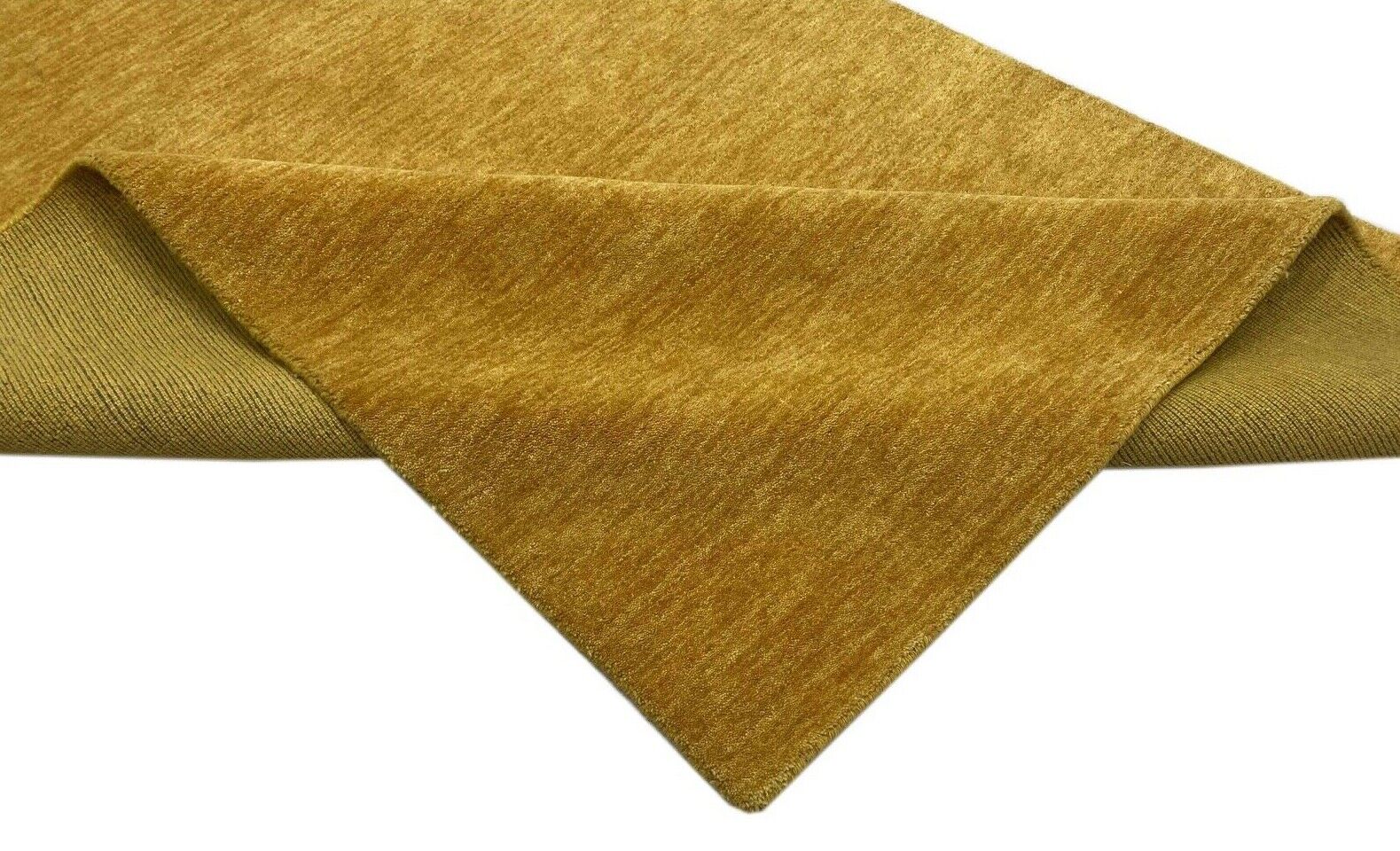 Gabbeh Teppich 140x200 cm Handgewebt 100% Wolle Lori Buff Hell Orange Gelb Wr126