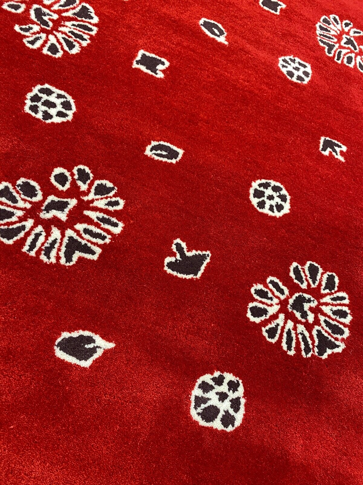 Rot Designer Teppich 100X150 CM Handarbeit 100% Wolle Handgetuftet WT2